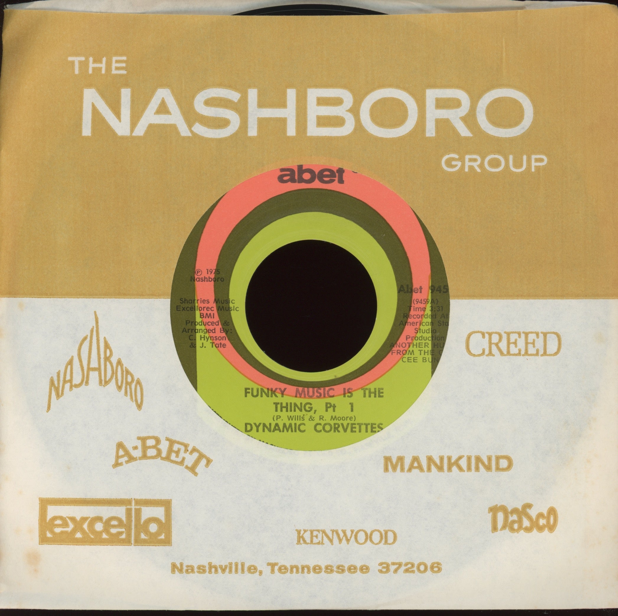 Dynamic Corvettes - Funky Music Is The Thing on Abet