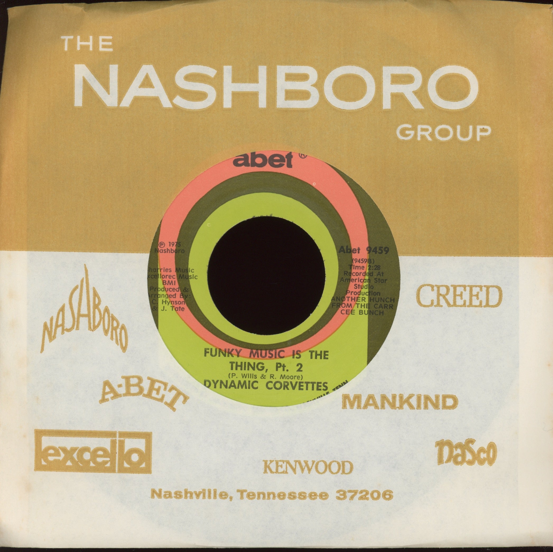 Dynamic Corvettes - Funky Music Is The Thing on Abet