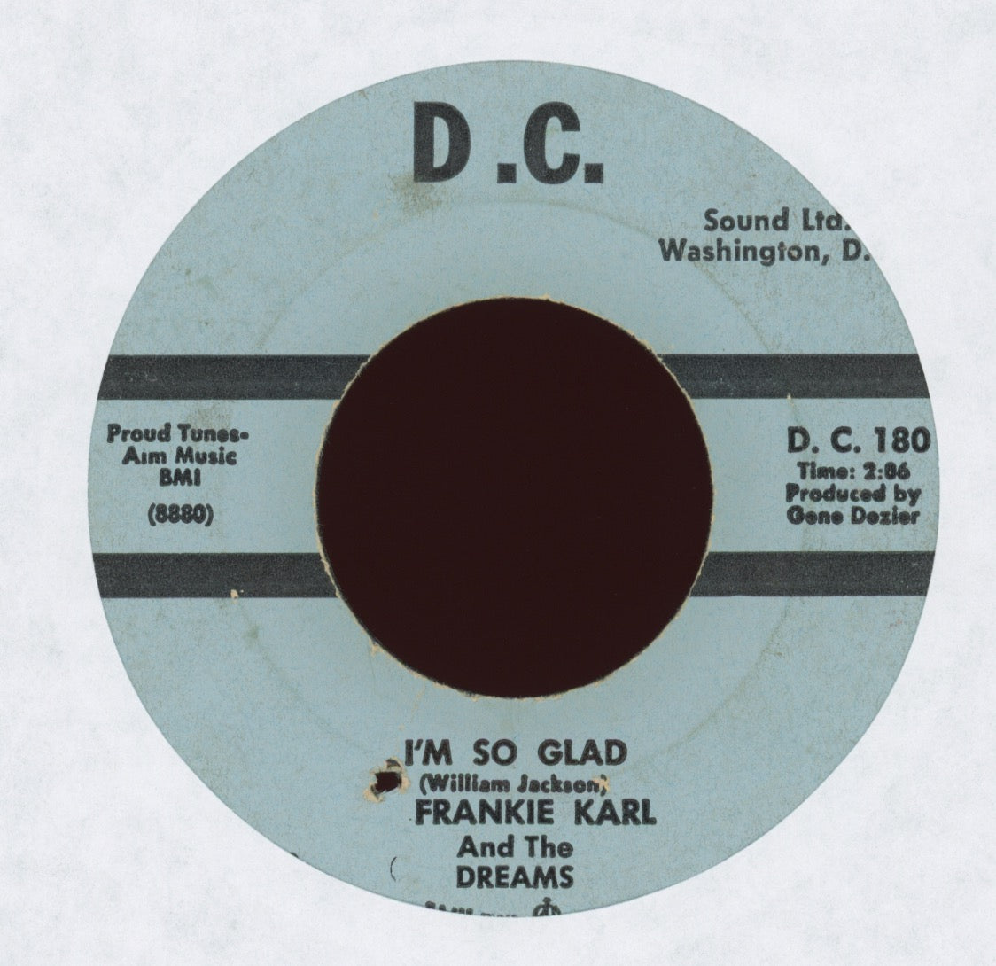 Frankie Karl And The Dreams - Don't Be Afraid (Do As I Say) on D.C.