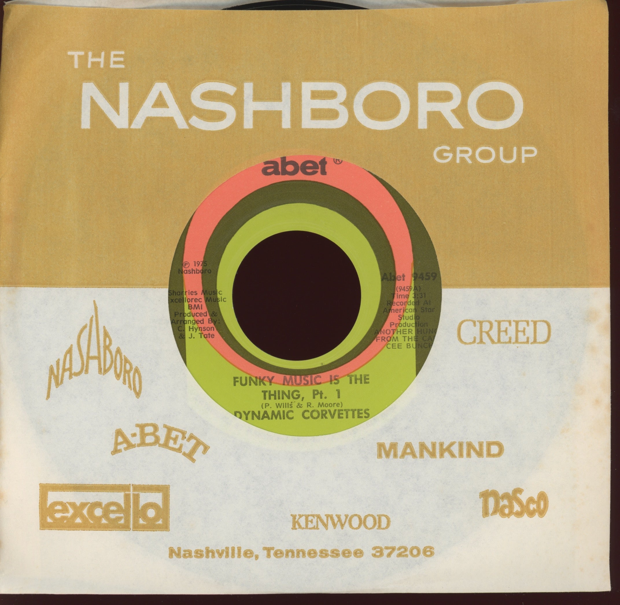 Dynamic Corvettes - Funky Music Is The Thing on Abet