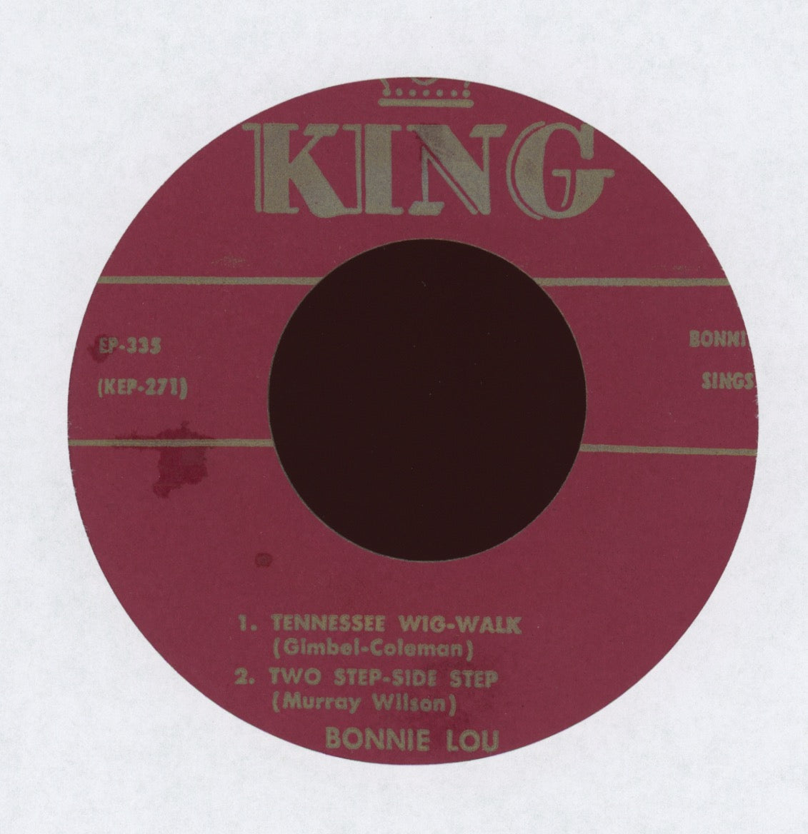 Bonnie Lou - Bonnie Lou Sings on King 45 EP 335 With Cover