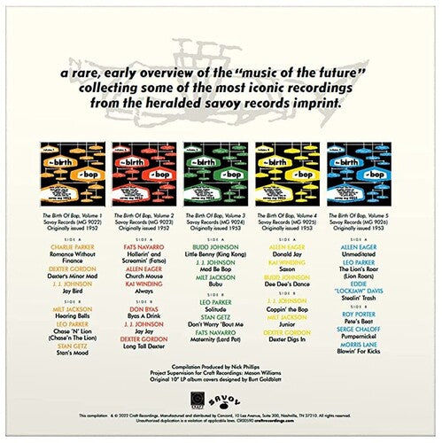 Various - The Birth Of Bop: The Savoy 10-Inch LP Collection