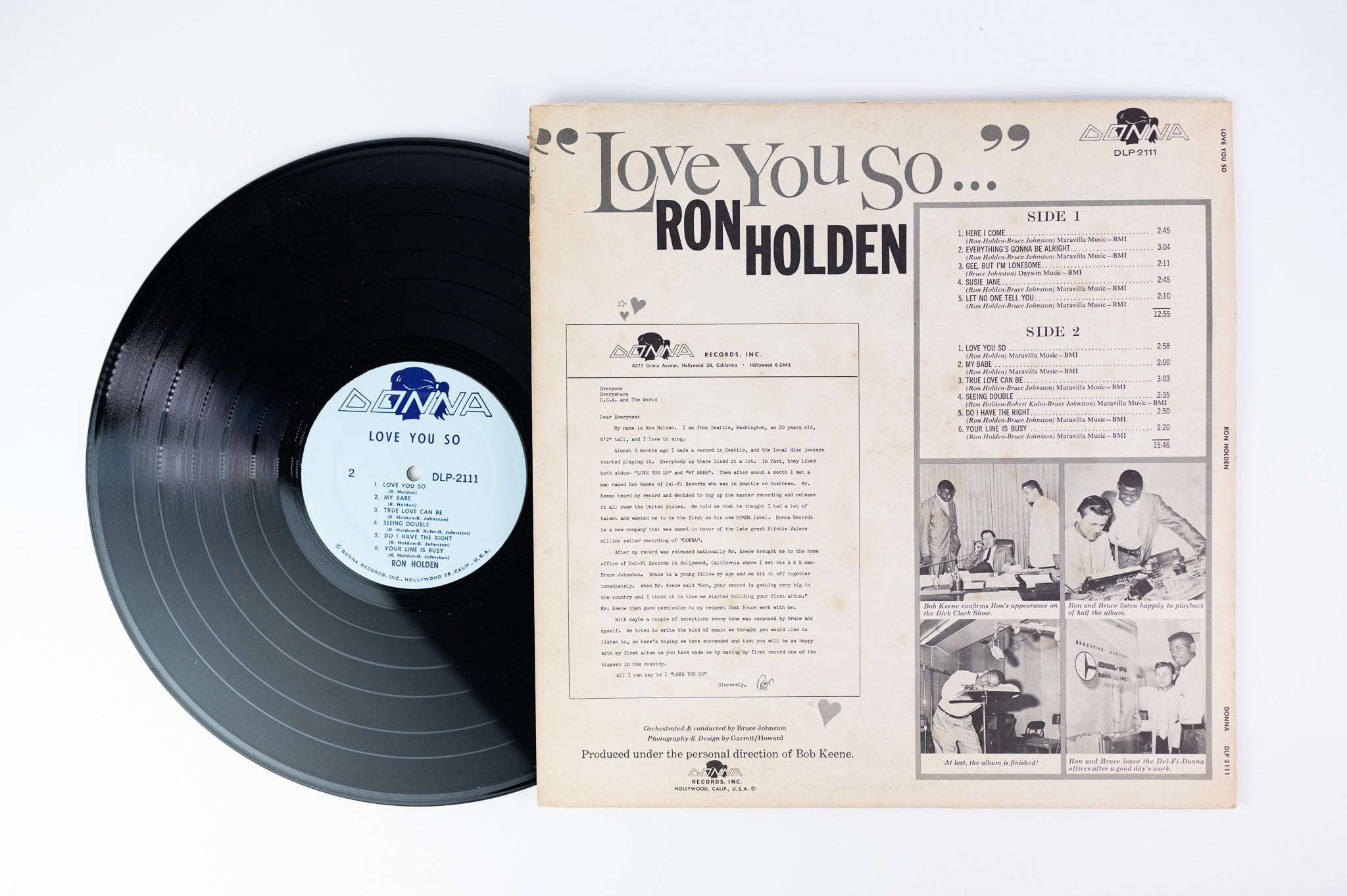 Ron Holden - Love You So... on Donna