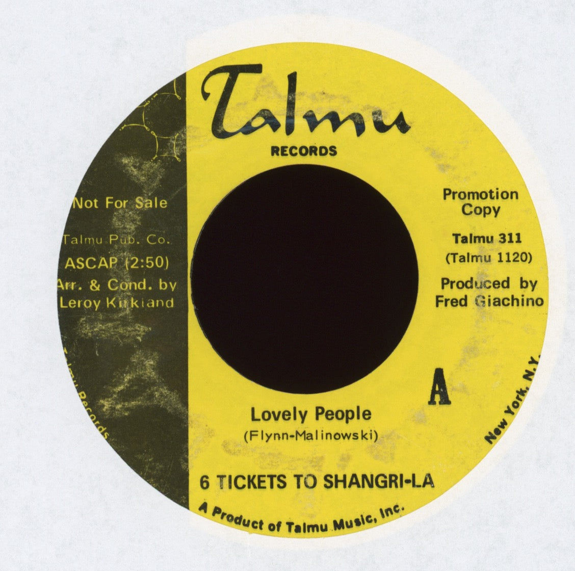 6 Tickets To Shangri-la - I've Got to Find a Way on Talmu Promo