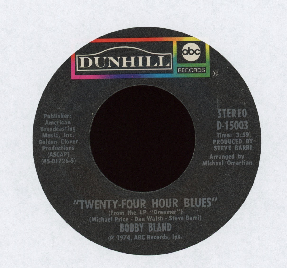 Bobby Bland - Ain't No Love In The Heart Of The City on Dunhill