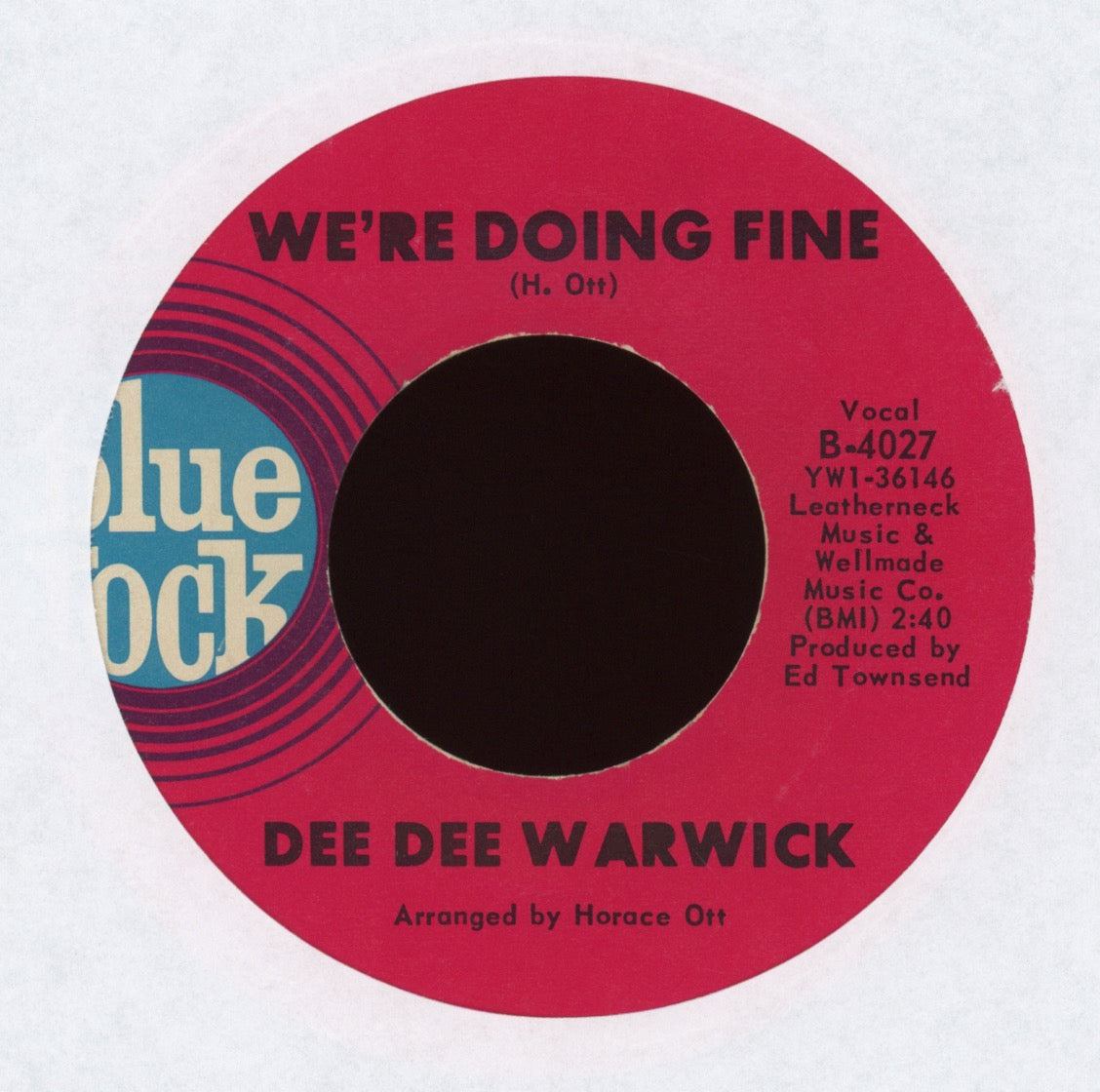 Dee Dee Warwick - We're Doing Fine on Blue Rock