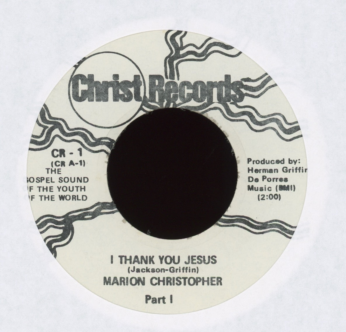 Marion Christopher - I Thank You Jesus on Christ Records
