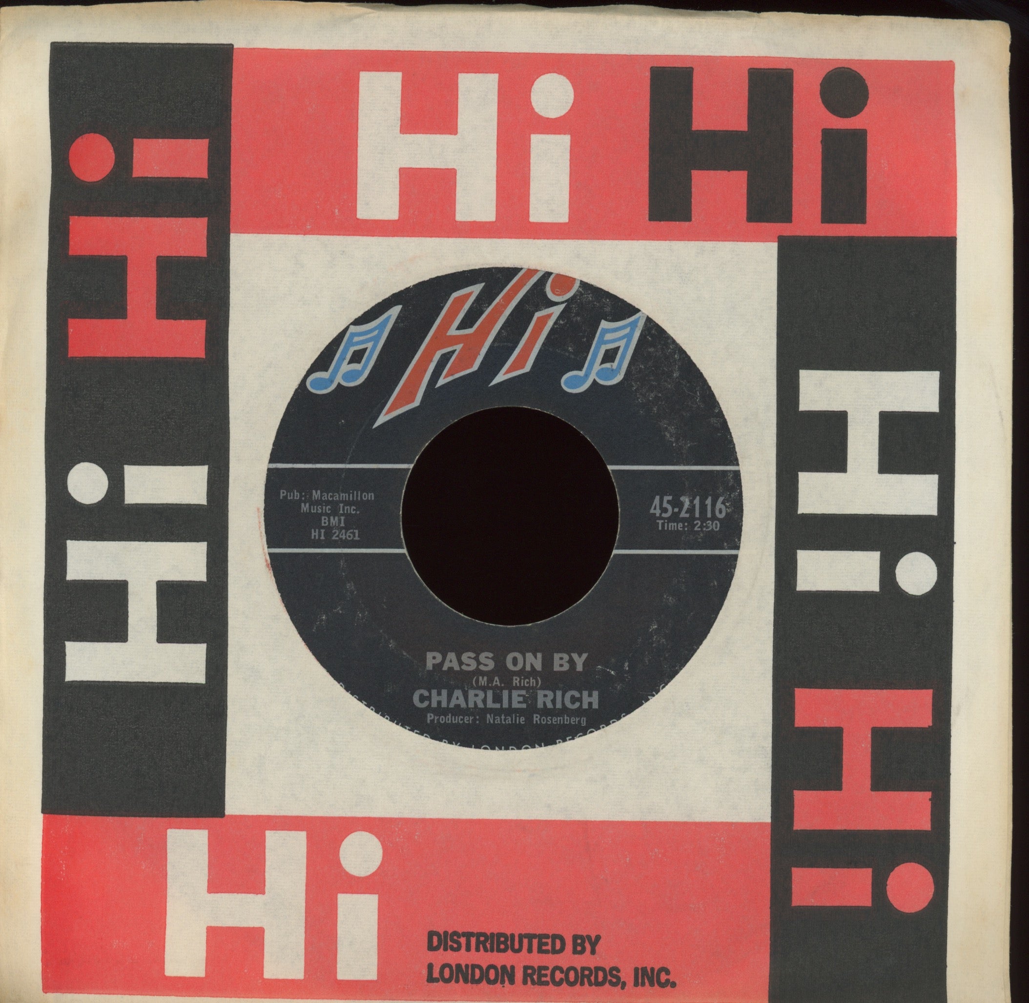 Charlie Rich - Love Is After Me on Hi