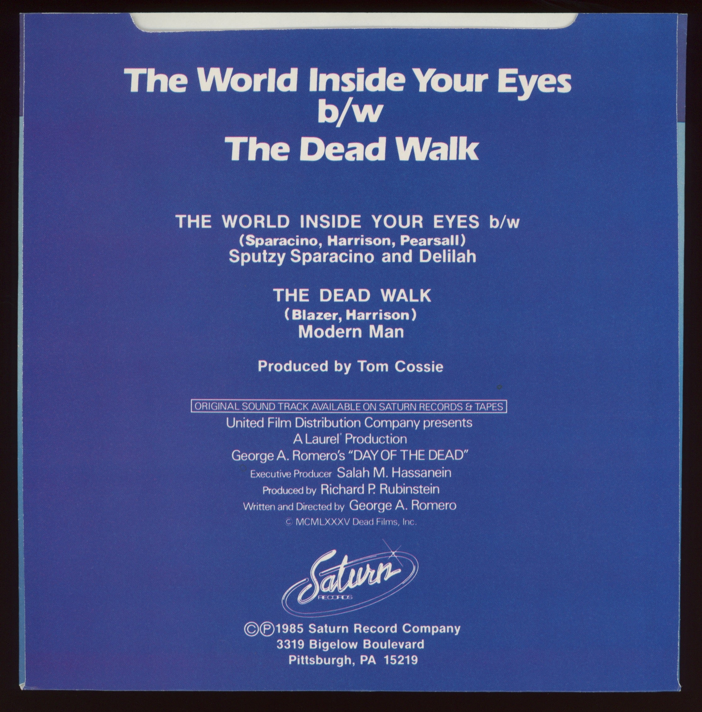 Modern Man - The Dead Walk on Saturn Day of the Dead With Picture Sleeve