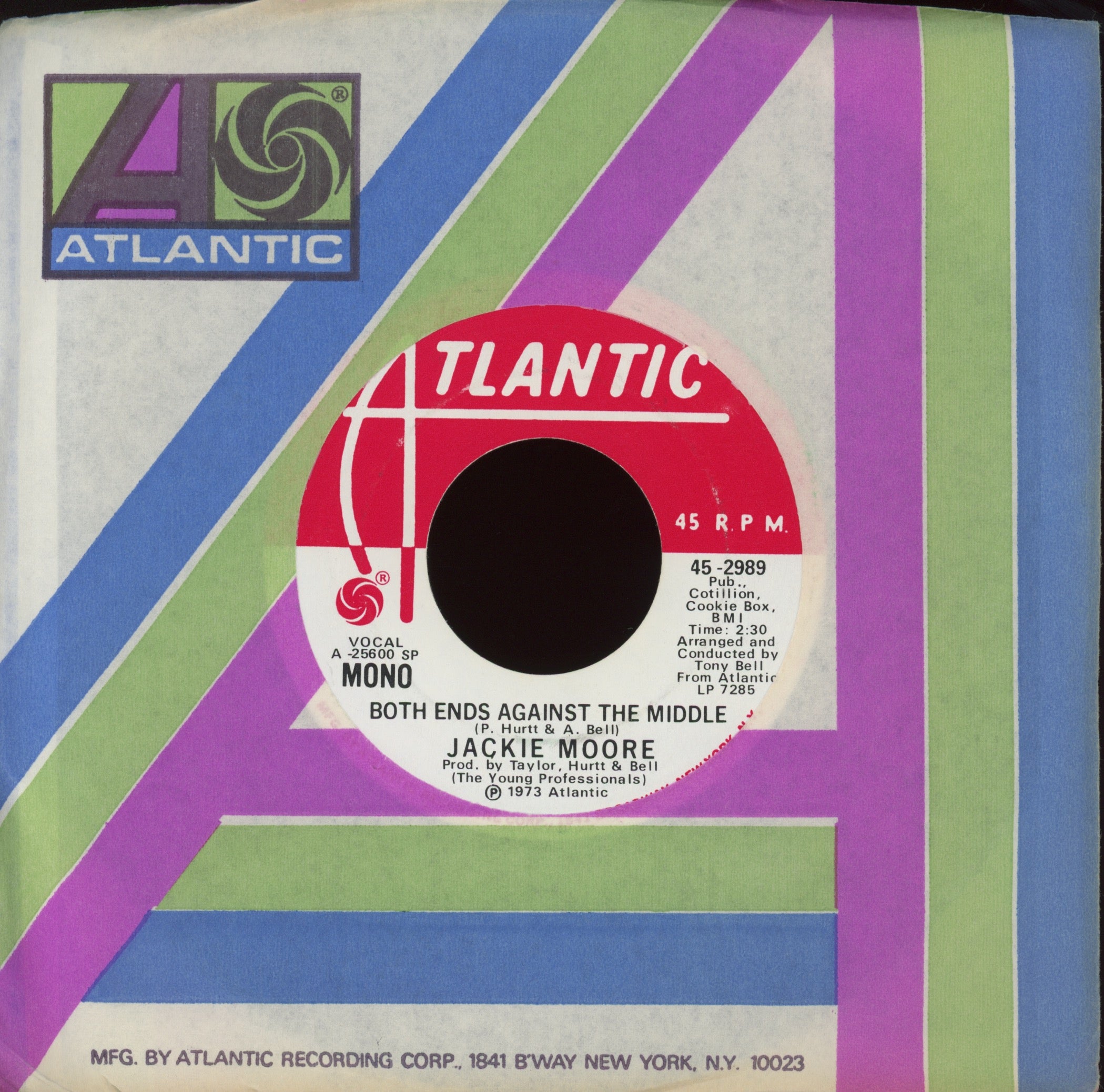 Jackie Moore - Both Ends Against The Middle on Atlantic Promo