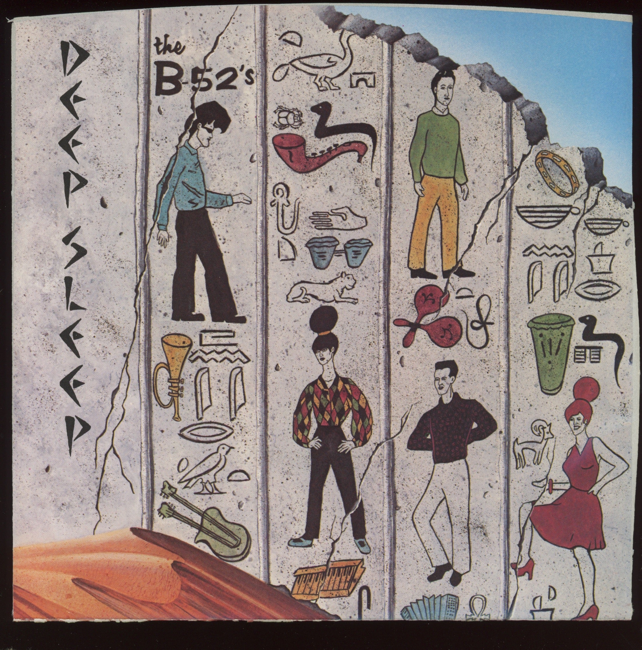 The B-52's - Deep Sleep on Warner Bros With Picture Sleeve