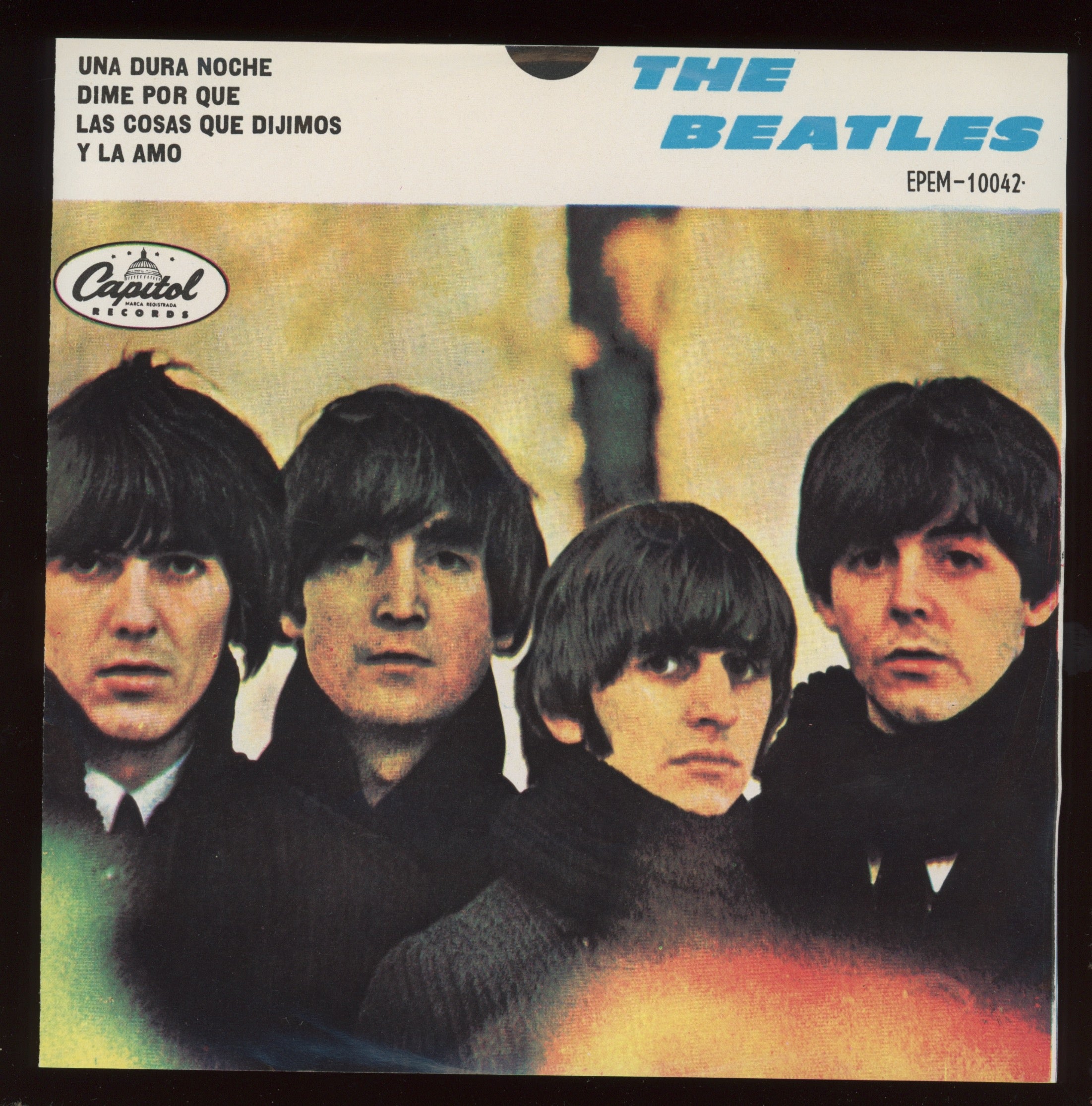 The Beatles - Una Dura Noche on EMI EPEM-10042 Mexican Reissue With Picture Sleeve