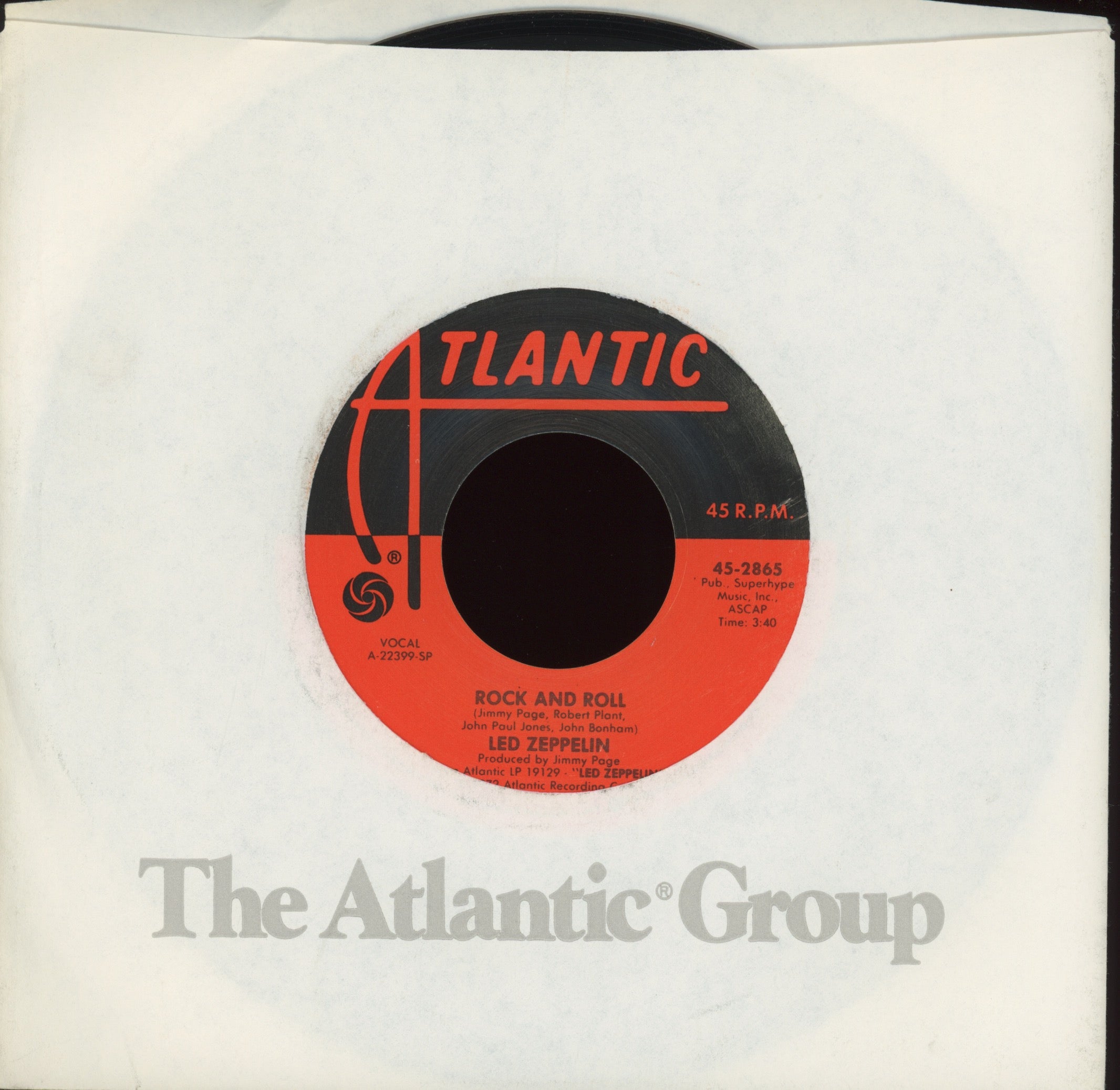 Led Zeppelin - Rock And Roll on Atlantic Reissue
