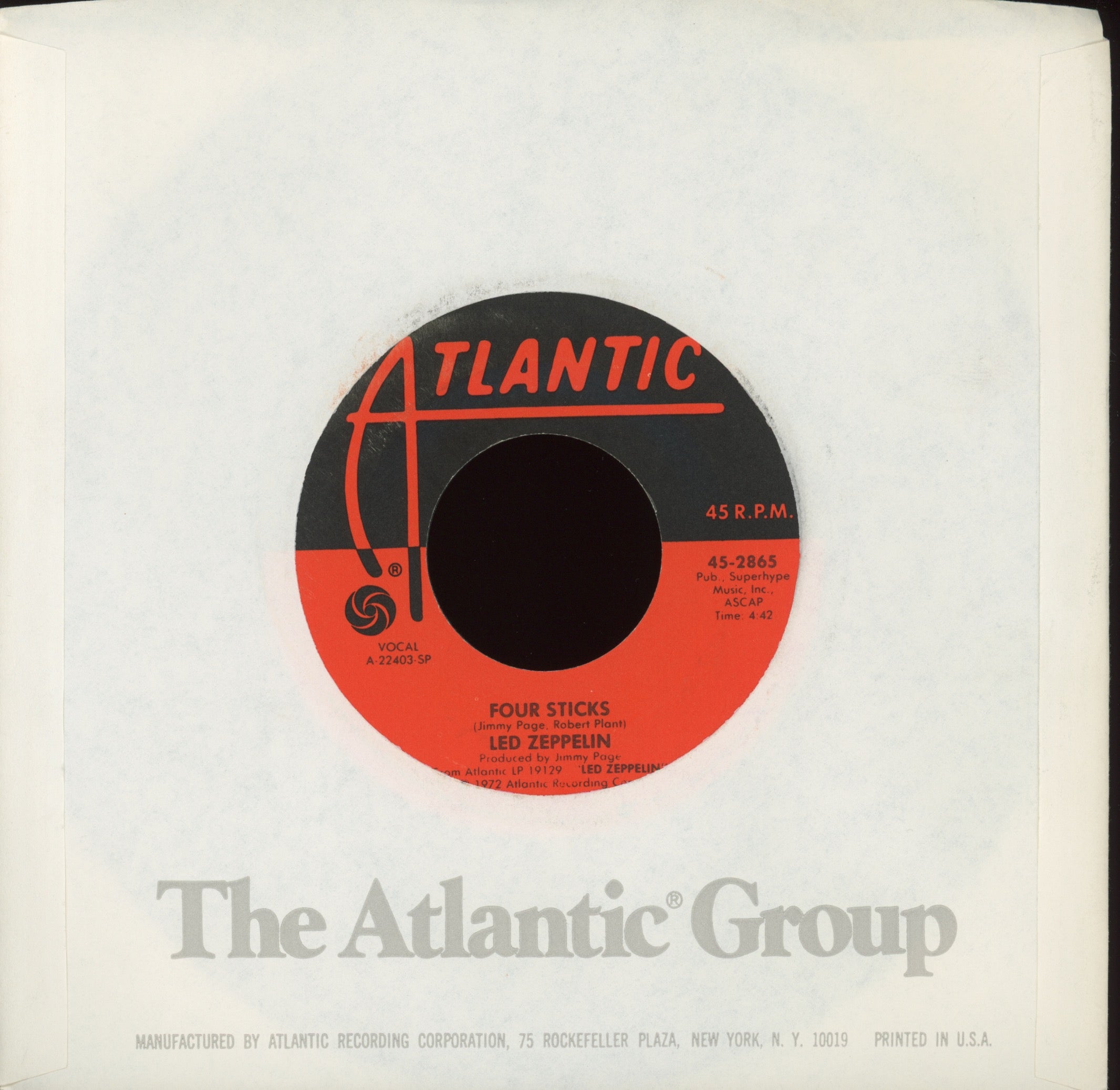 Led Zeppelin - Rock And Roll on Atlantic Reissue