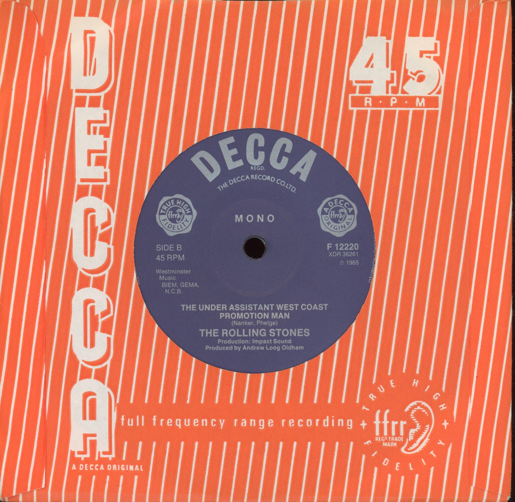 The Rolling Stones - (I Can't Get No) Satisfaction on Decca UK Mono Reissue