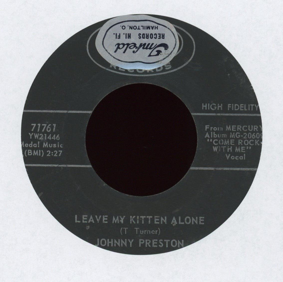 Johnny Preston - Leave My Kitten Alone on Mercury