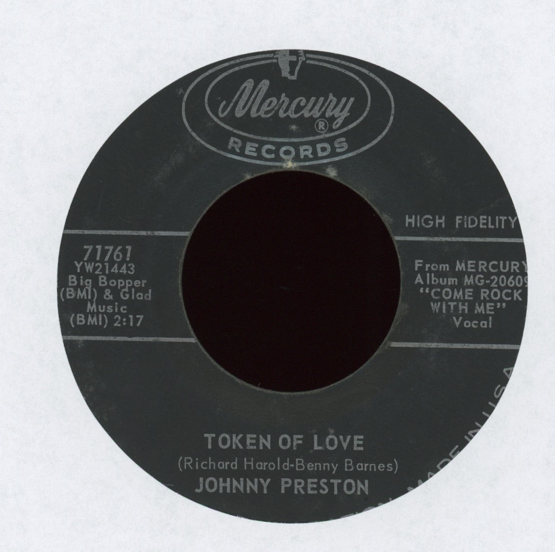 Johnny Preston - Leave My Kitten Alone on Mercury
