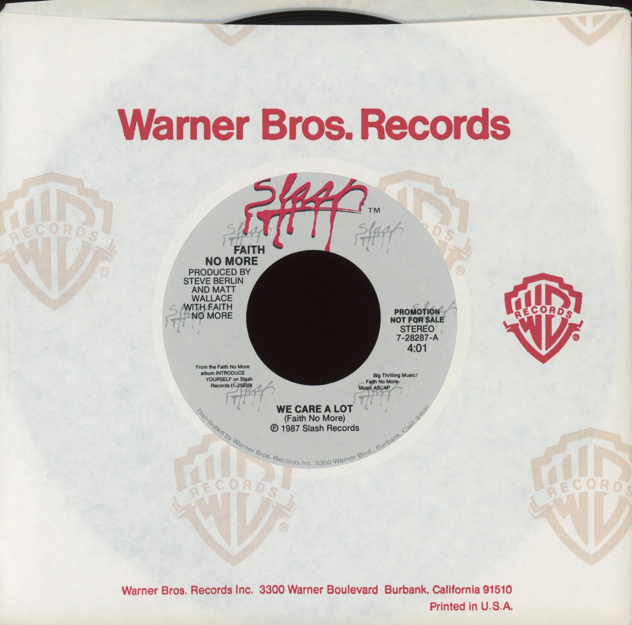 Faith No More - We Care A Lot on Slash Promo