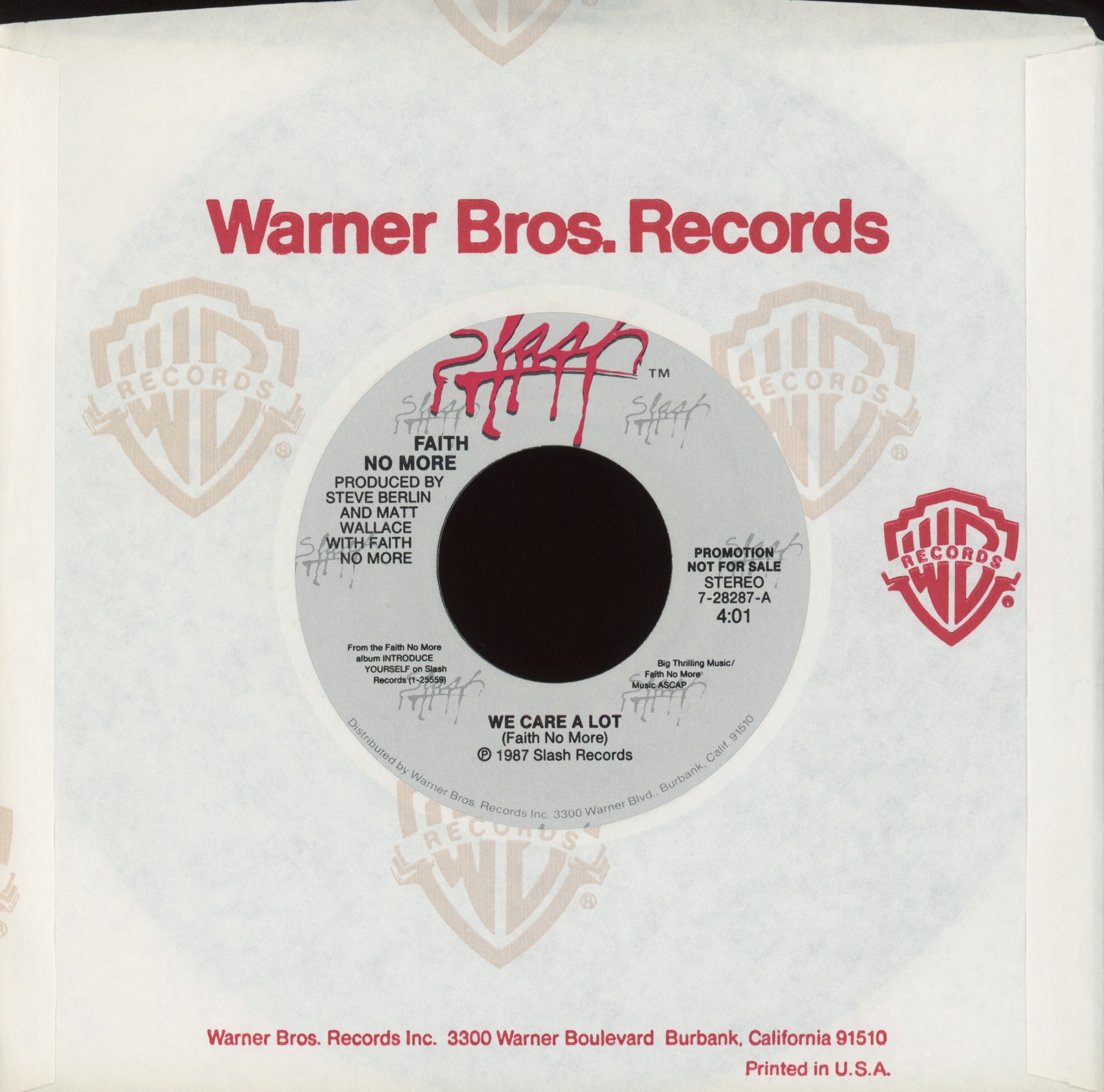 Faith No More - We Care A Lot on Slash Promo