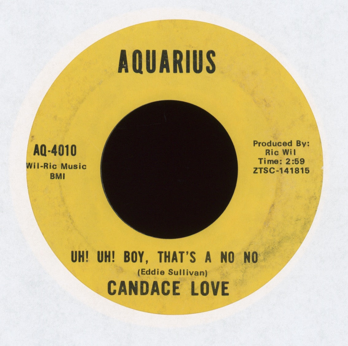 Candace Love - Uh! Uh! Boy, That's A No No on Aquarius