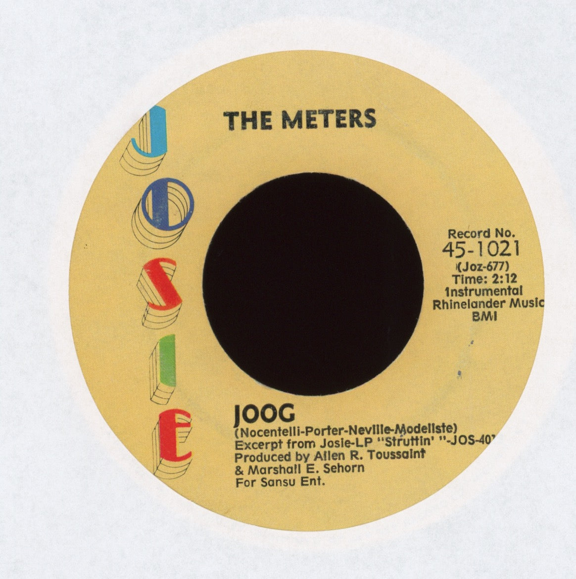 The Meters - Hand Clapping Song on Josie