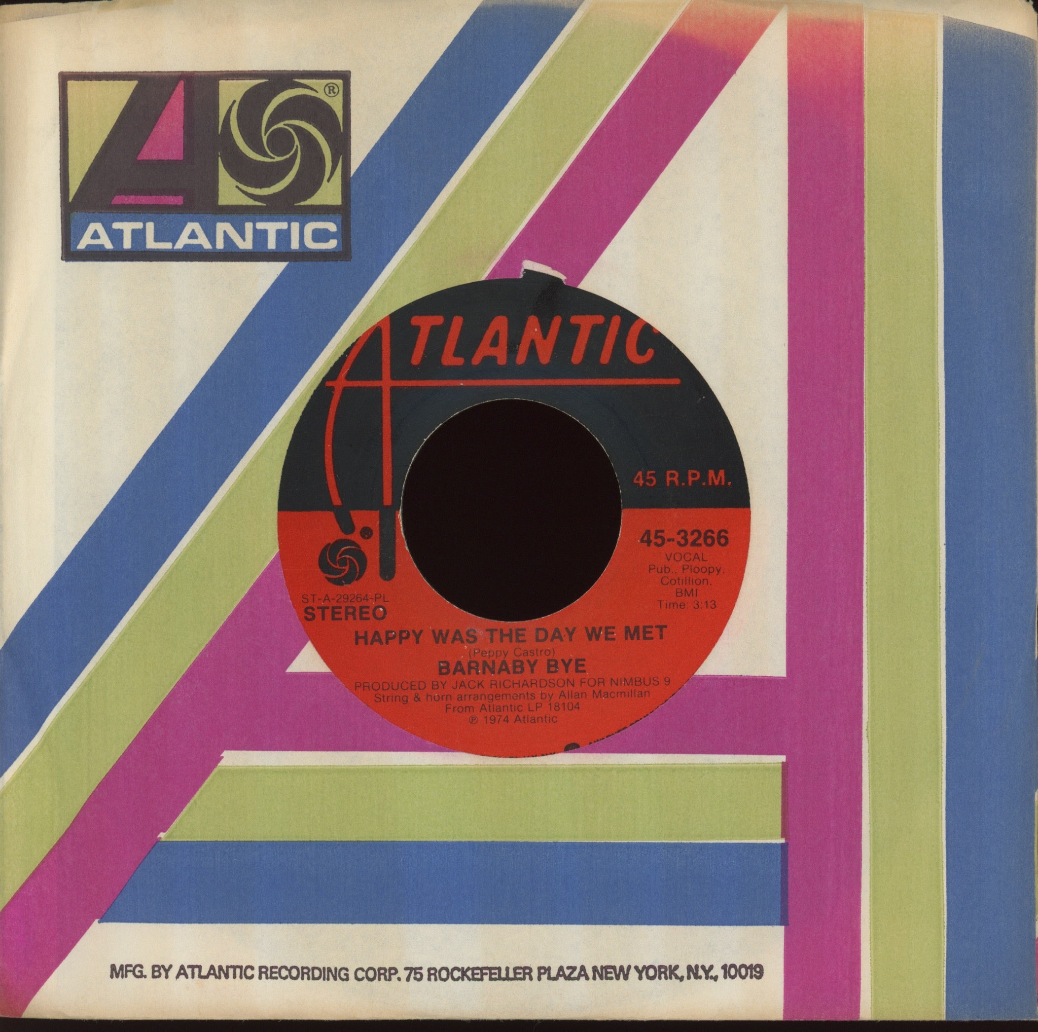 Barnaby Bye - Can't Live This Way on Atlantic