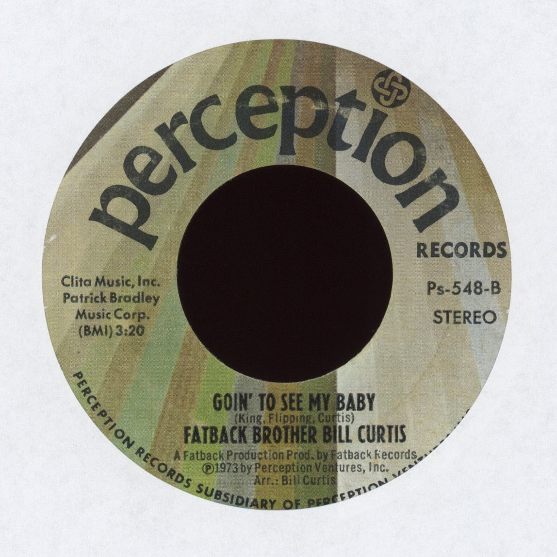 Bill Curtis - Goin' To See My Baby on Perception