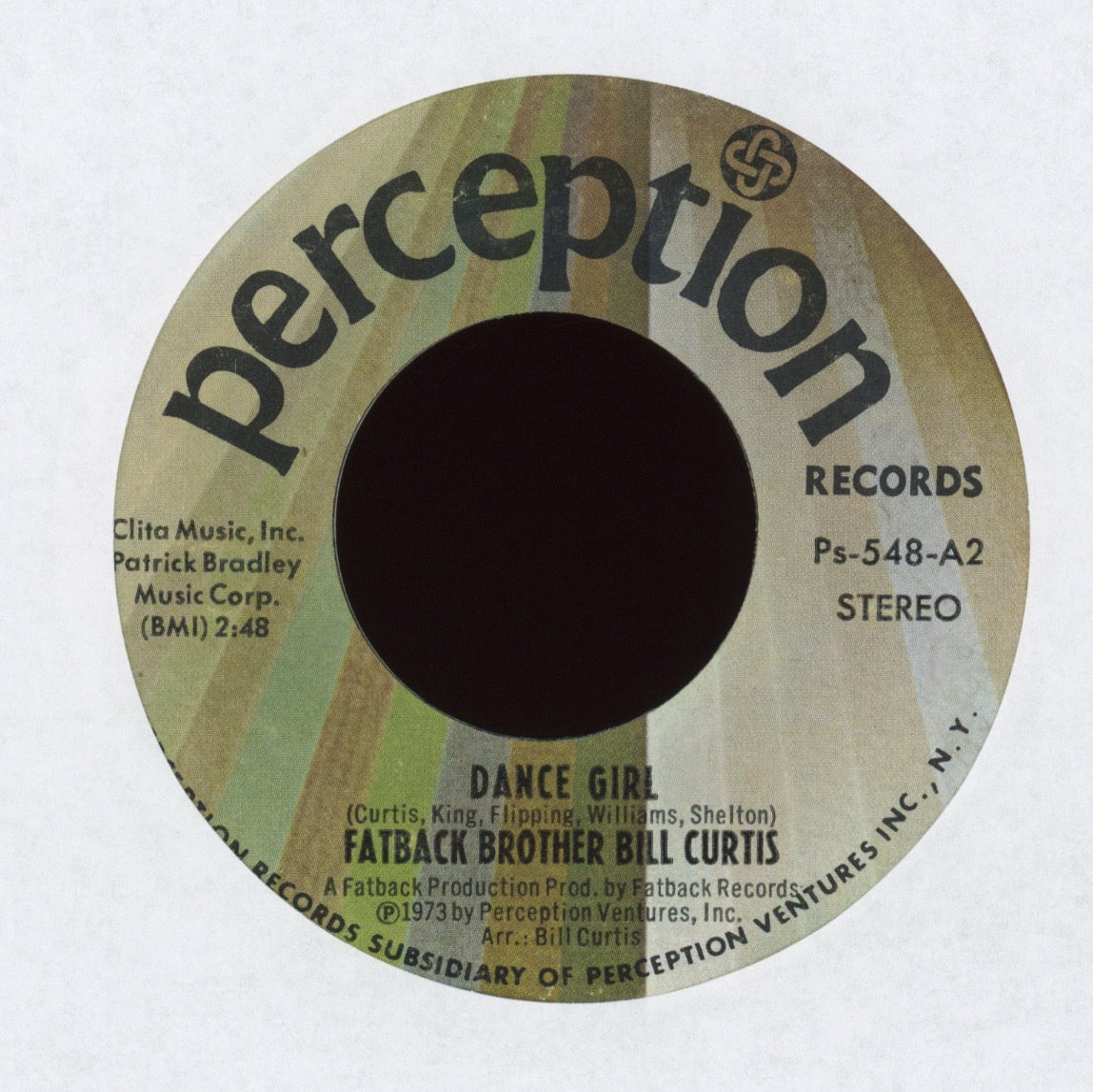 Bill Curtis - Goin' To See My Baby on Perception