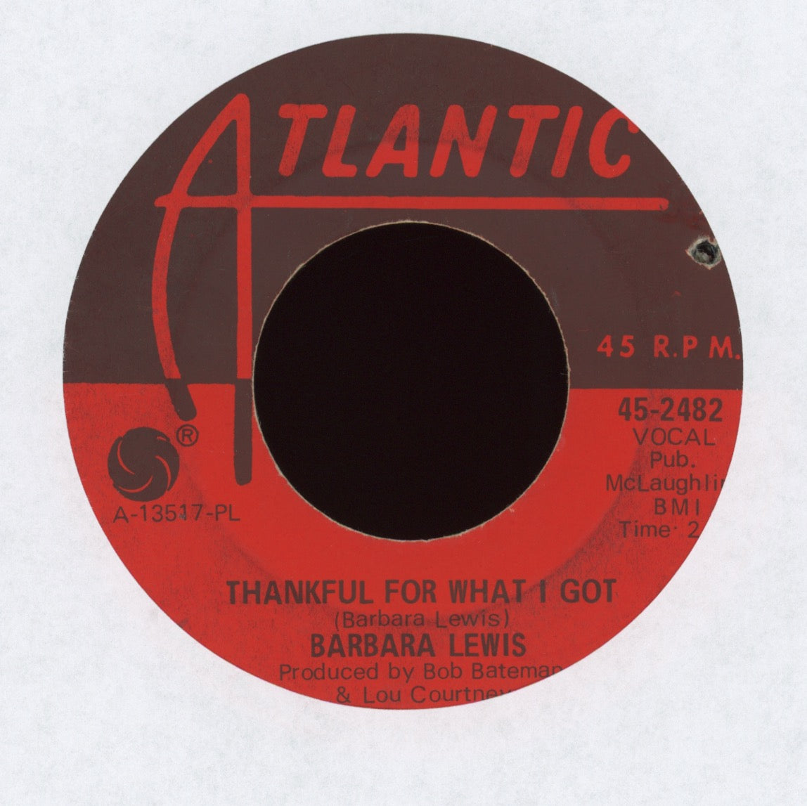 Barbara Lewis - Thankful For What I Got on Atlantic