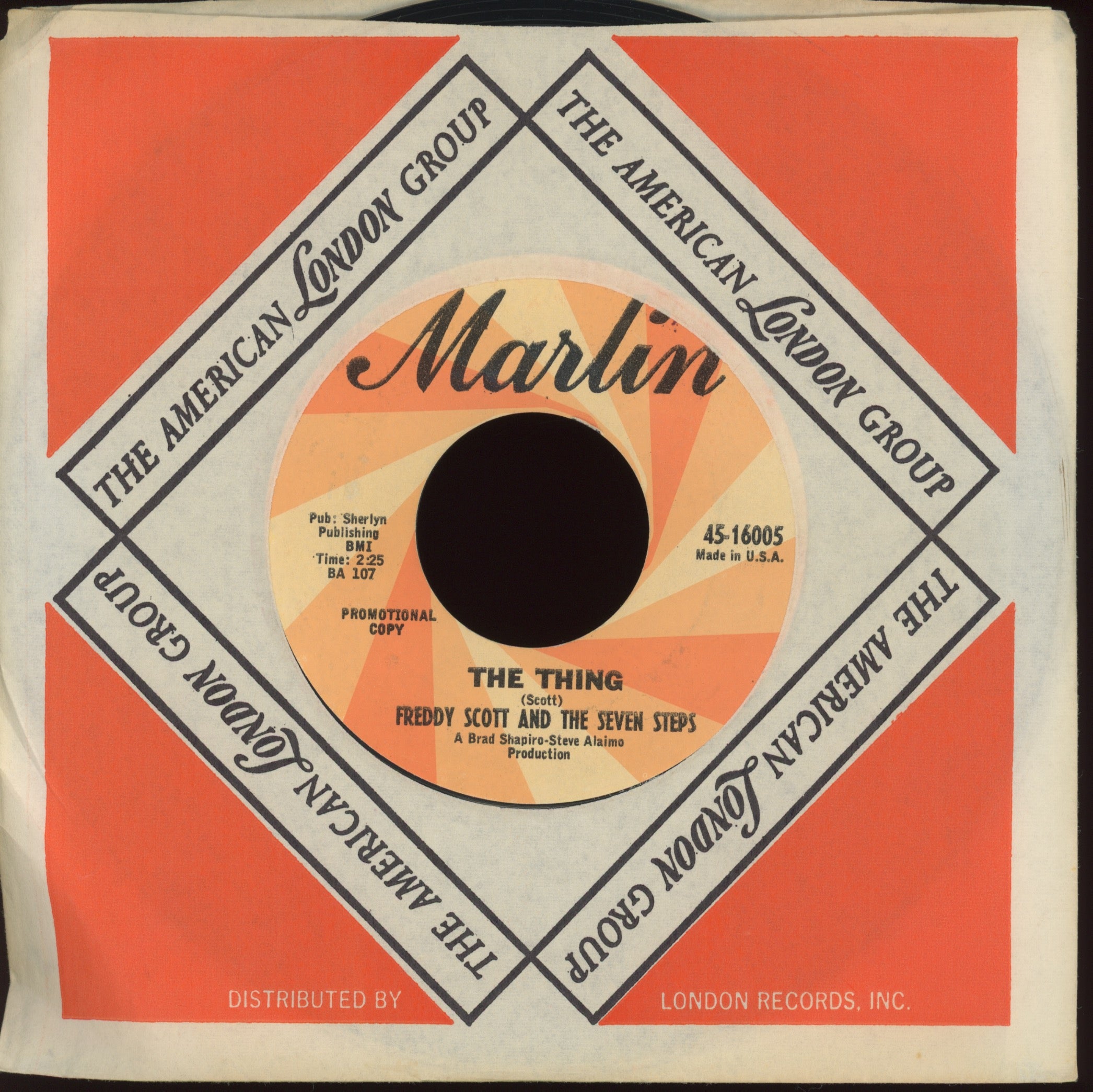 Freddy Scott And The Seven Steps - The Thing on Marlin Promo