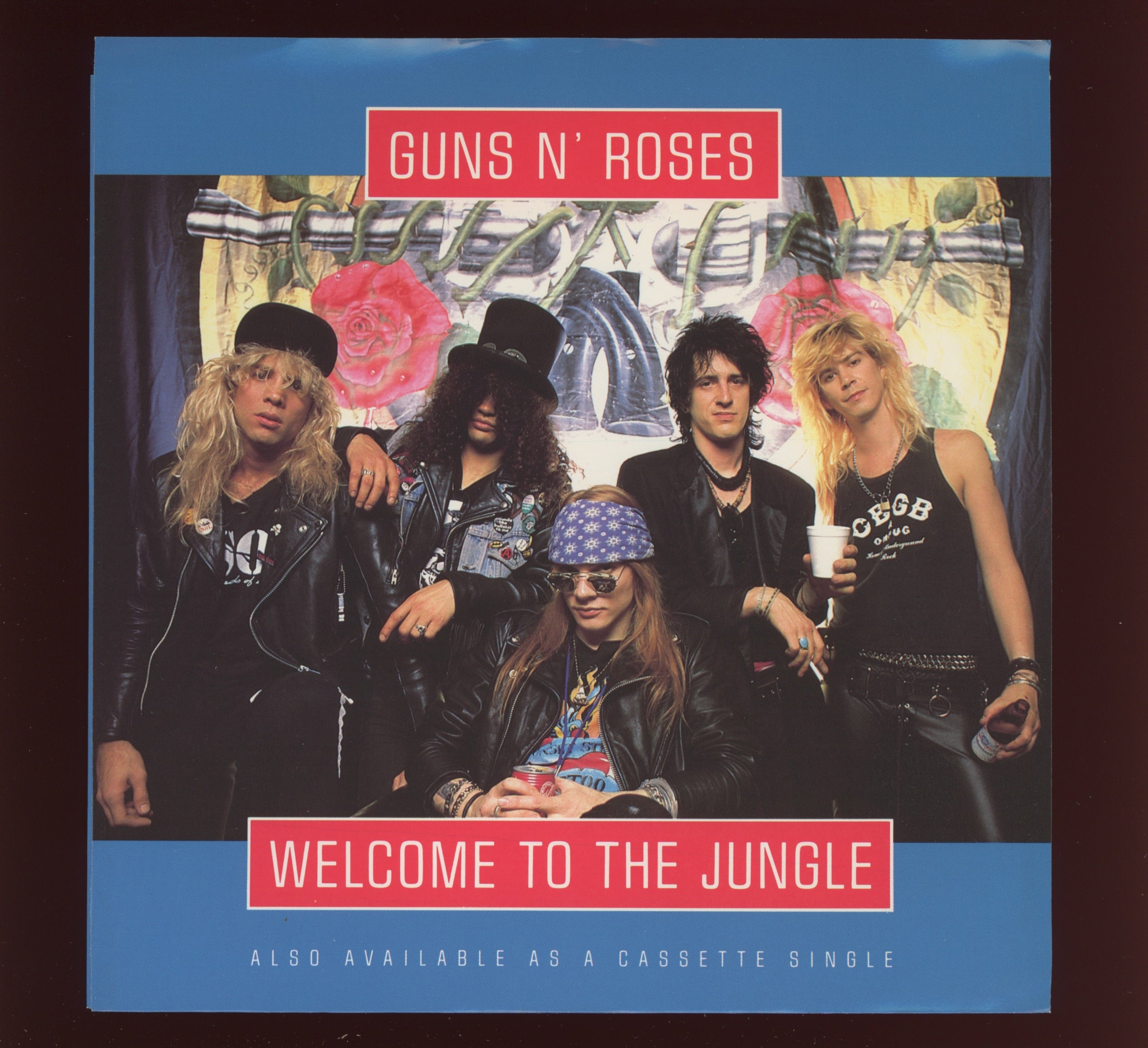 Guns N' Roses - Welcome To The Jungle on Geffen With Picture Sleeve