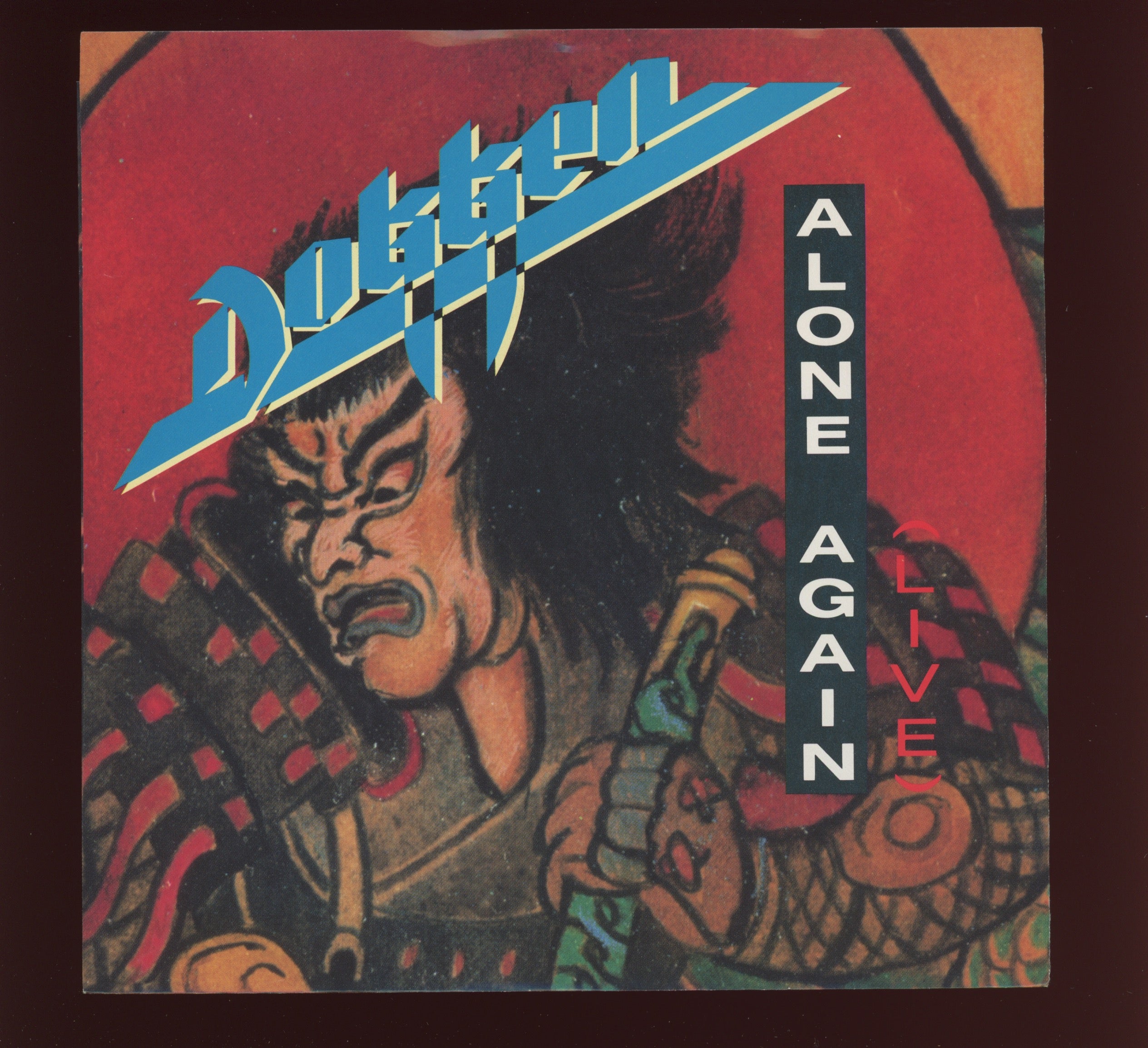 Dokken - Alone Again (Live) on Elektra With Picture Sleeve