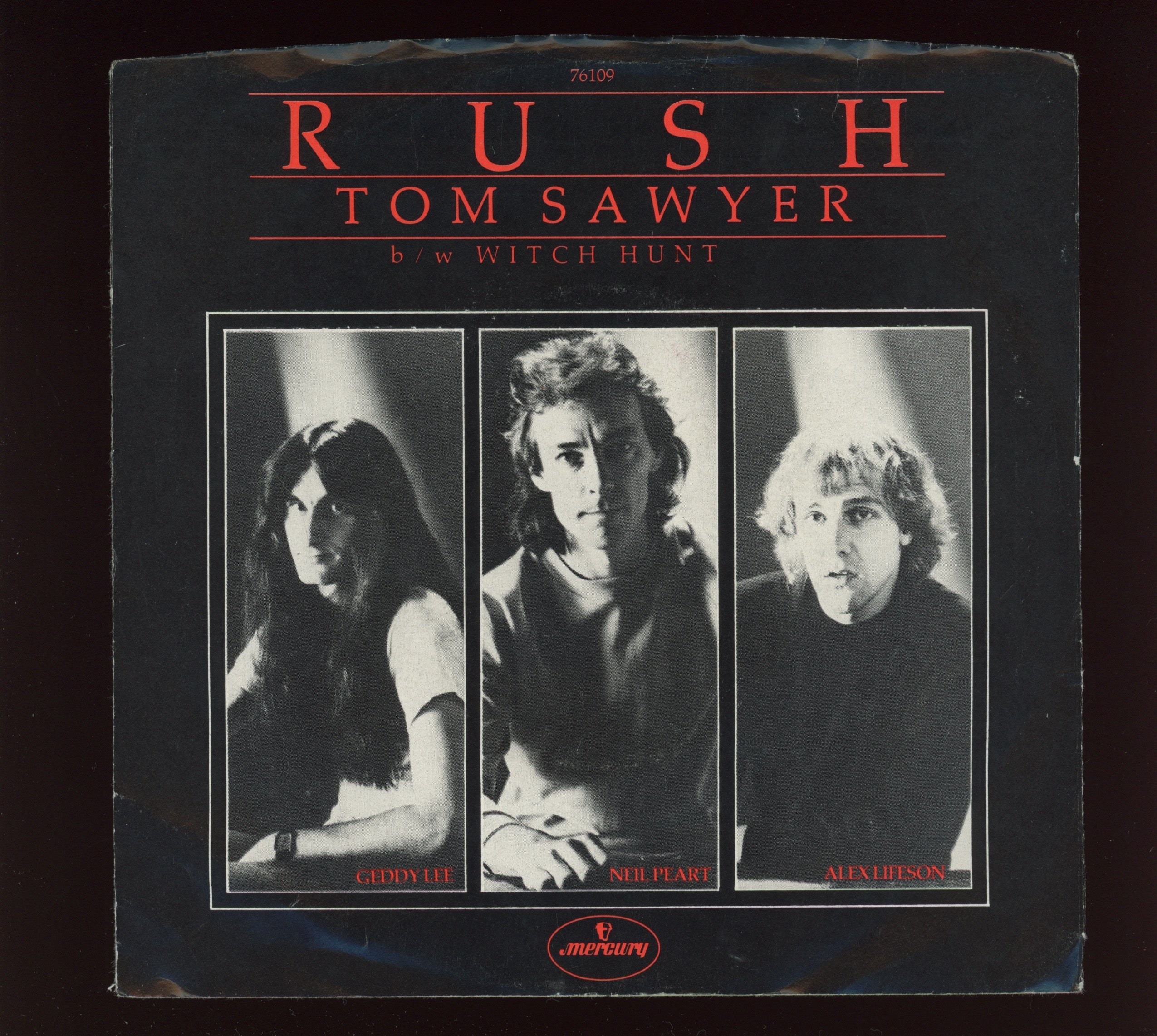 Rush - Tom Sawyer on Mercury With Picture Sleeve