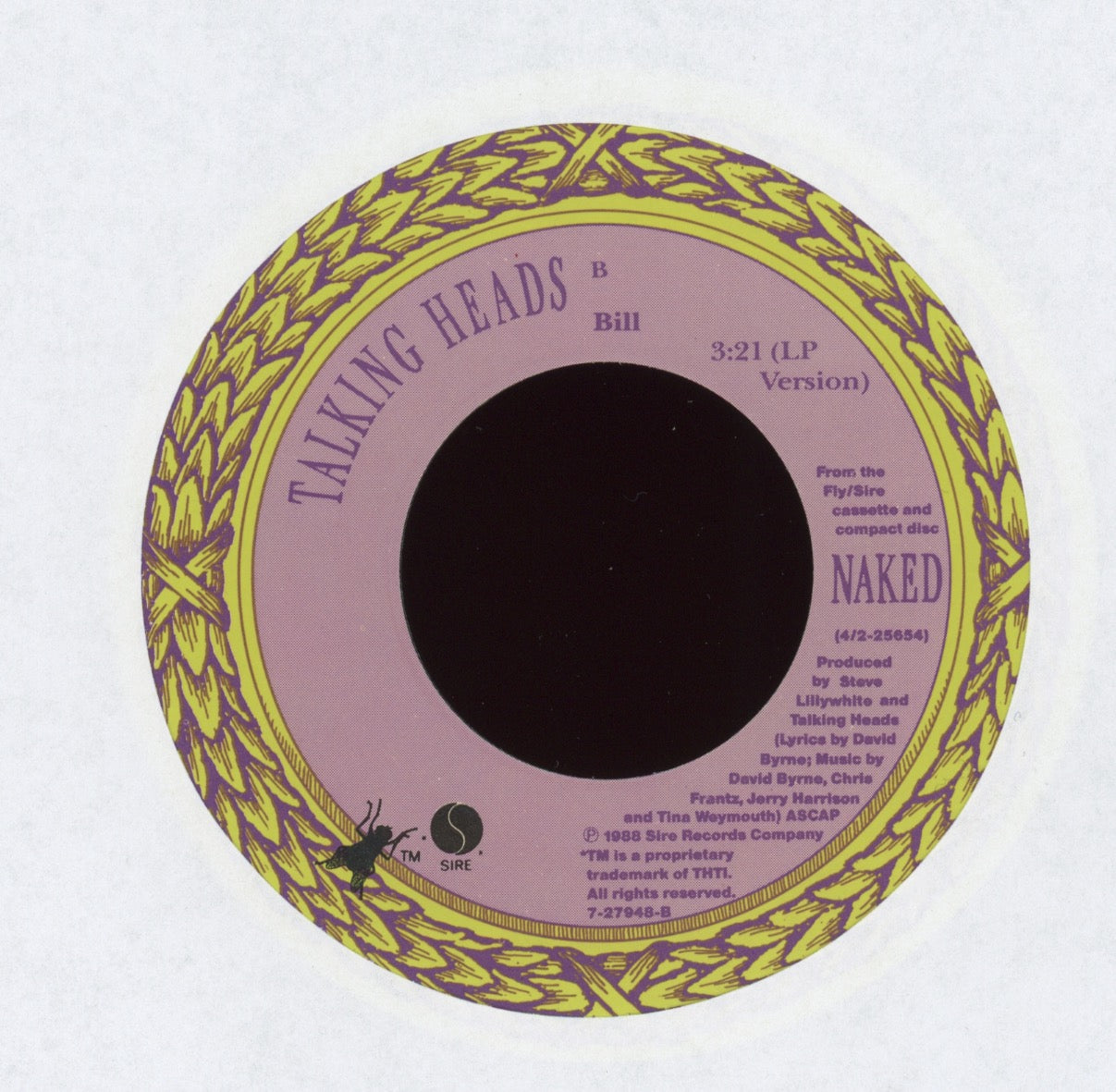 Talking Heads - Blind on Sire With Picture Sleeve