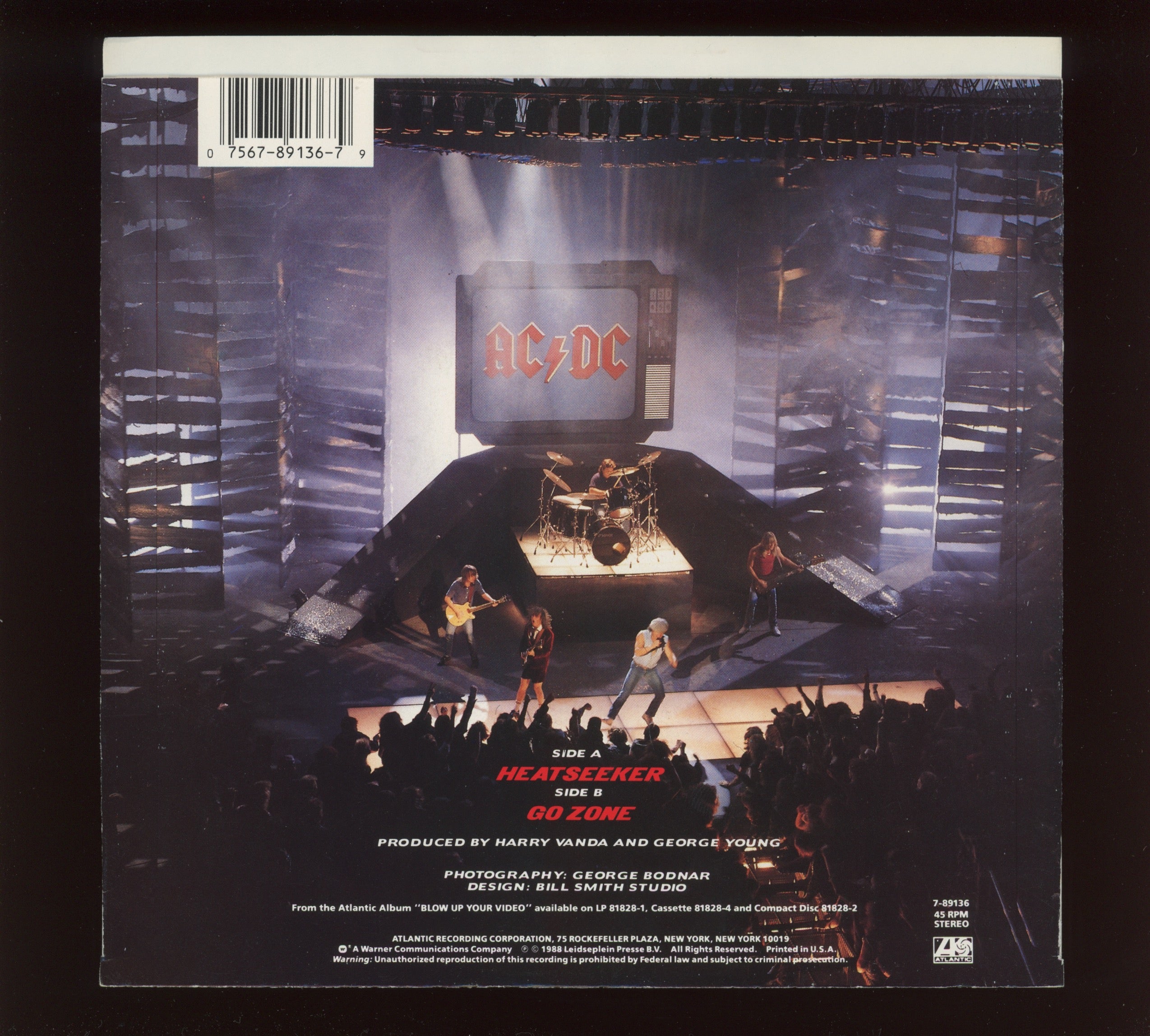 AC/DC - Heatseeker on Atlantic With Picture Sleeve