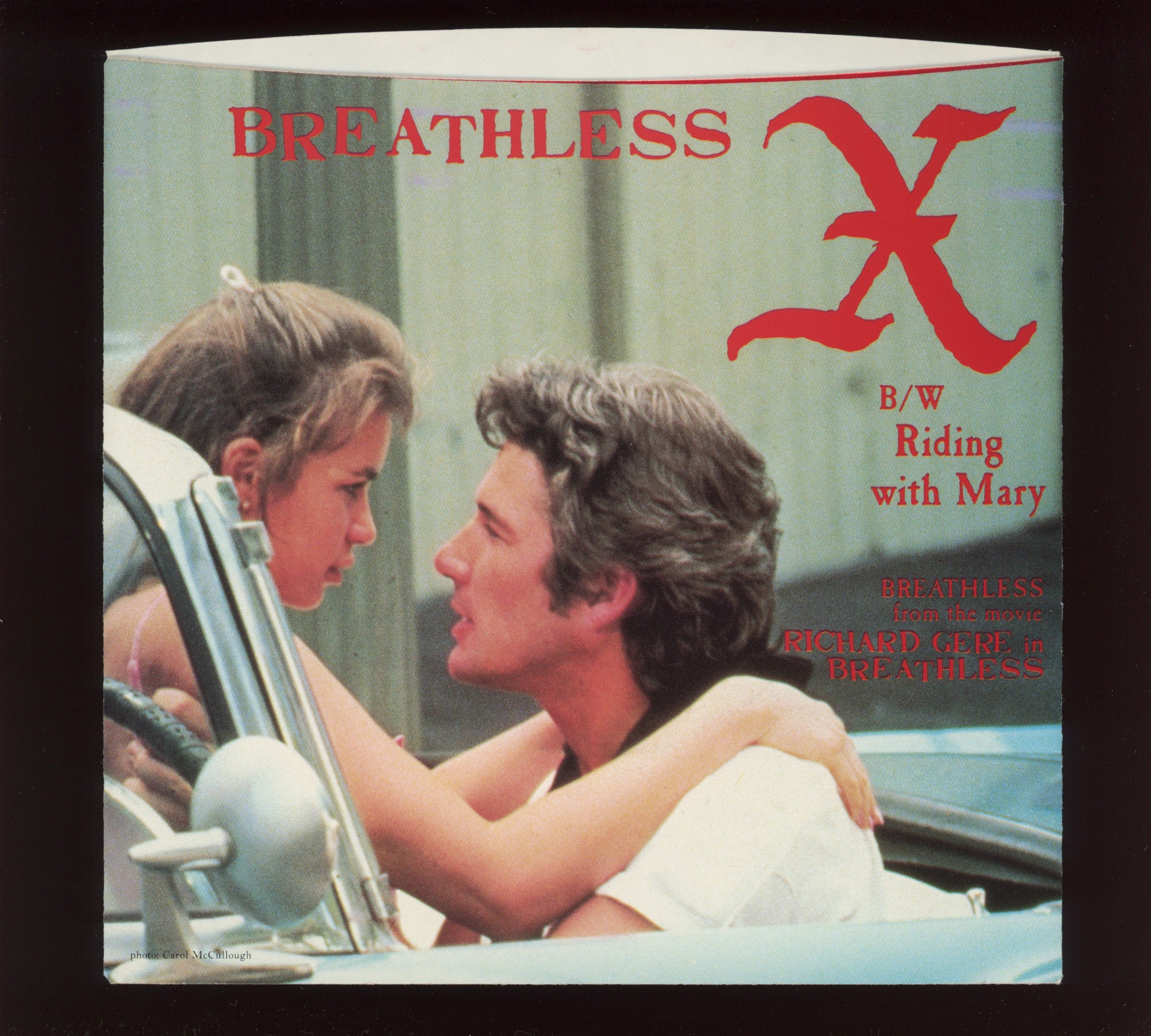 X - Breathless on Elektra With Picture Sleeve