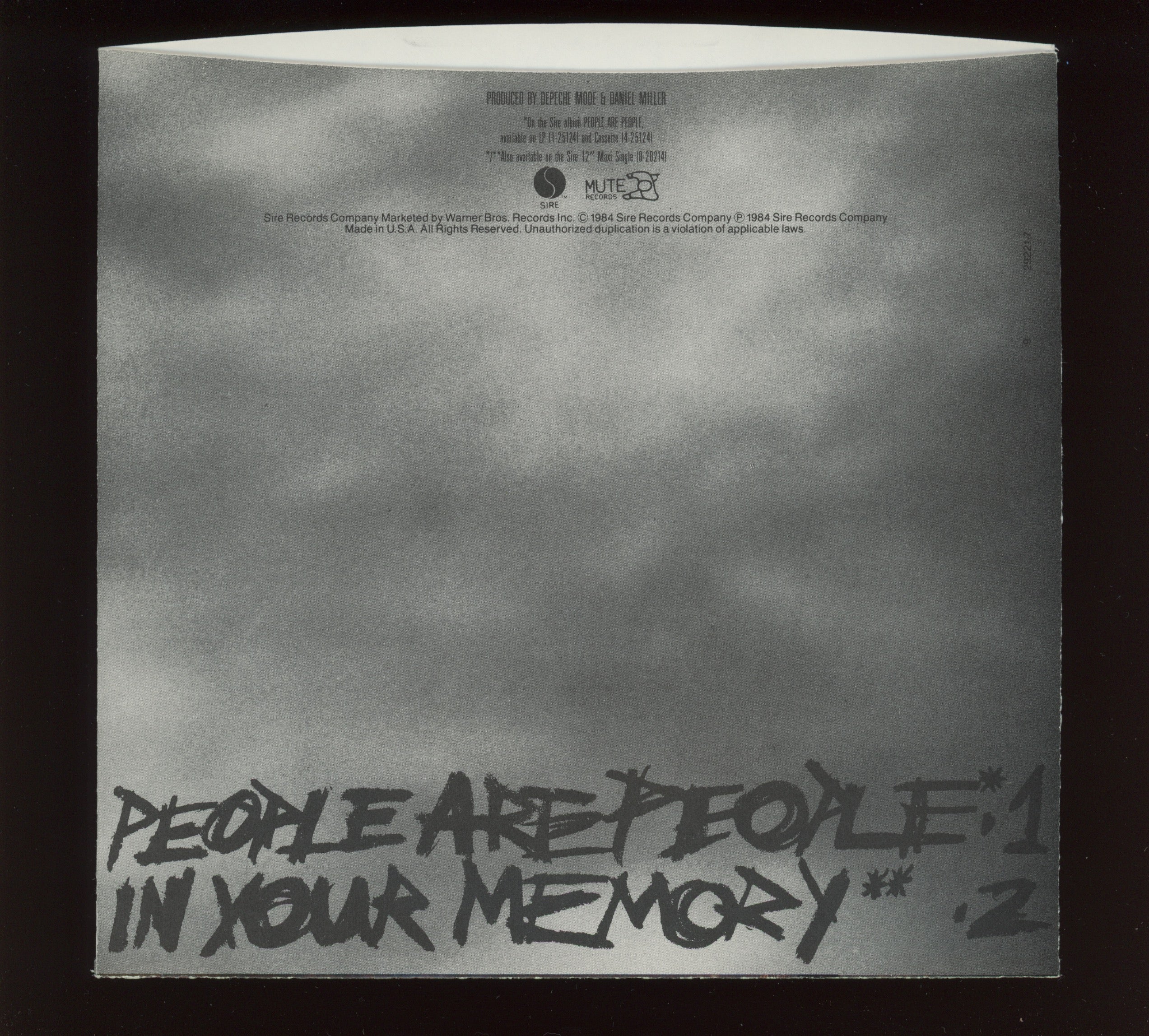 Depeche Mode - People Are People on Sire With Picture Sleeve