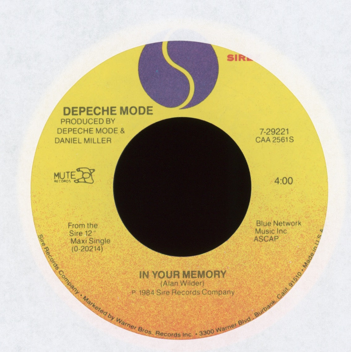 Depeche Mode - People Are People on Sire With Picture Sleeve