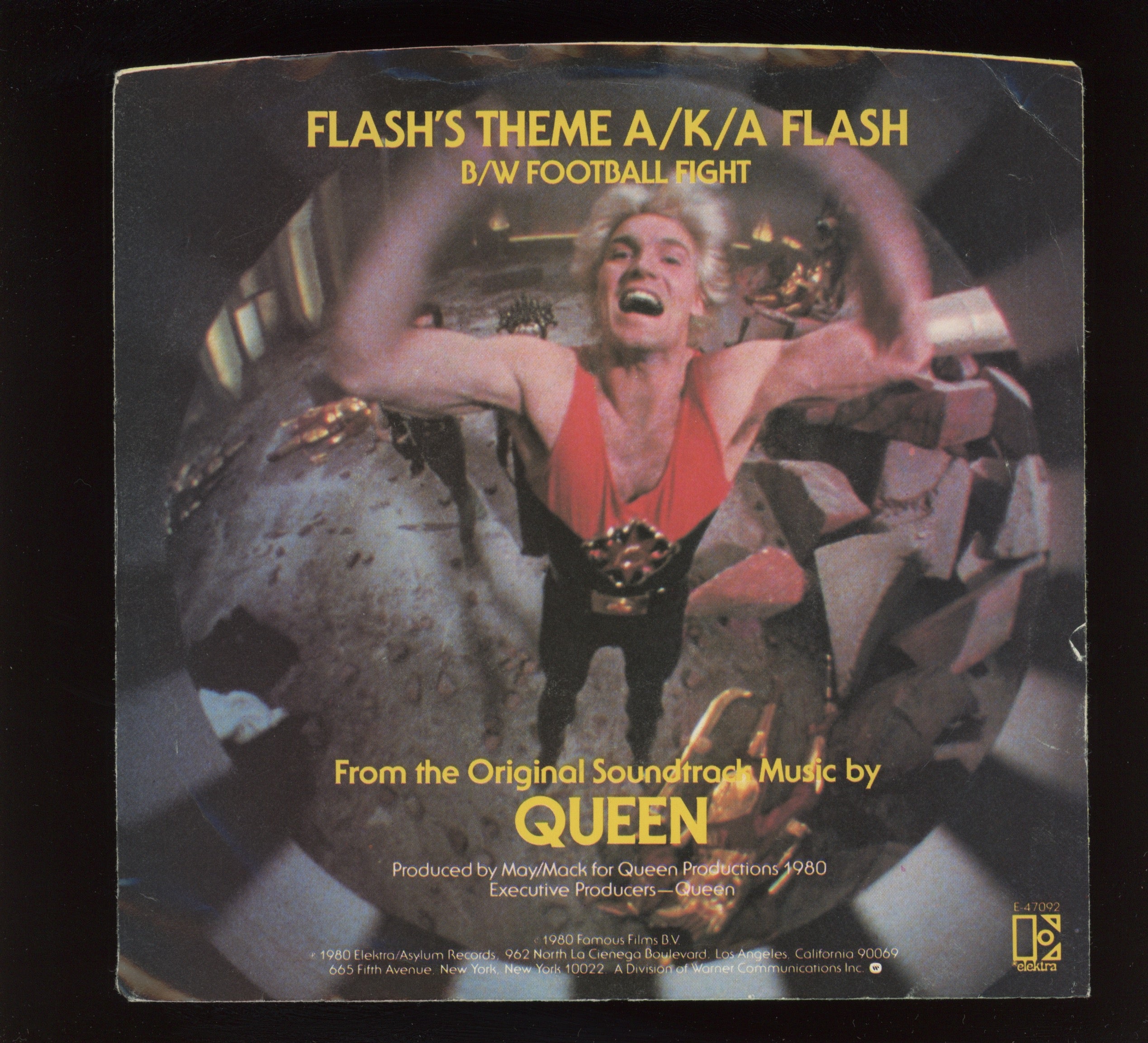 Queen - Flash's Theme A/K/A Flash on Elektra With Picture Sleeve