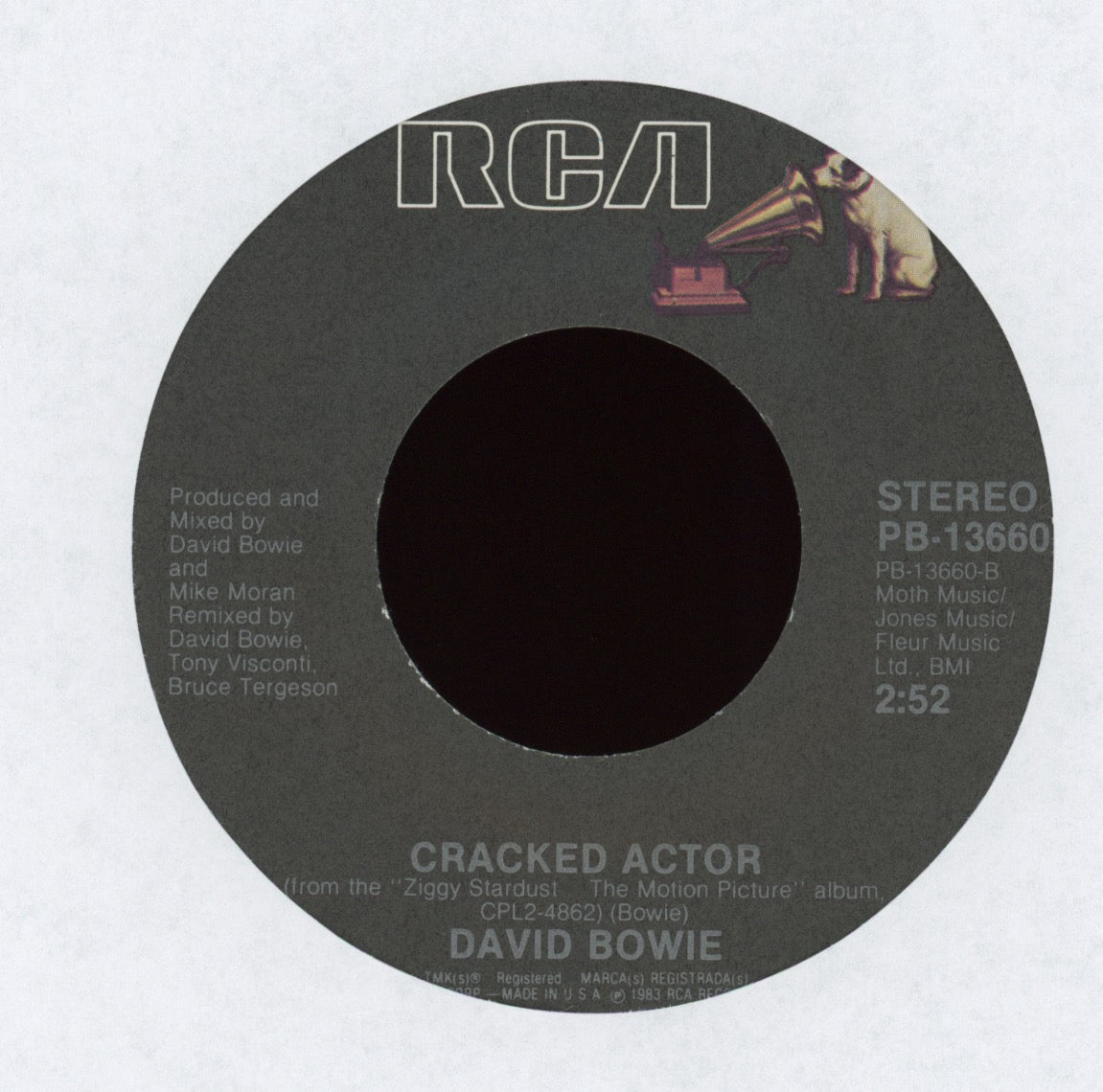 David Bowie - White Light/White Heat on RCA With Picture Sleeve