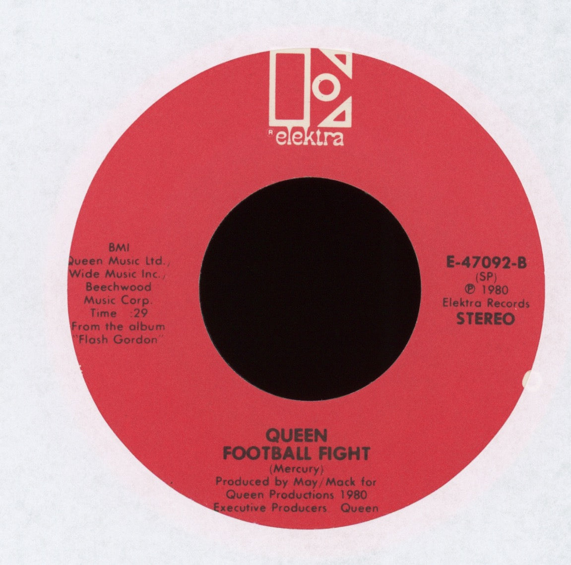 Queen - Flash's Theme A/K/A Flash on Elektra With Picture Sleeve