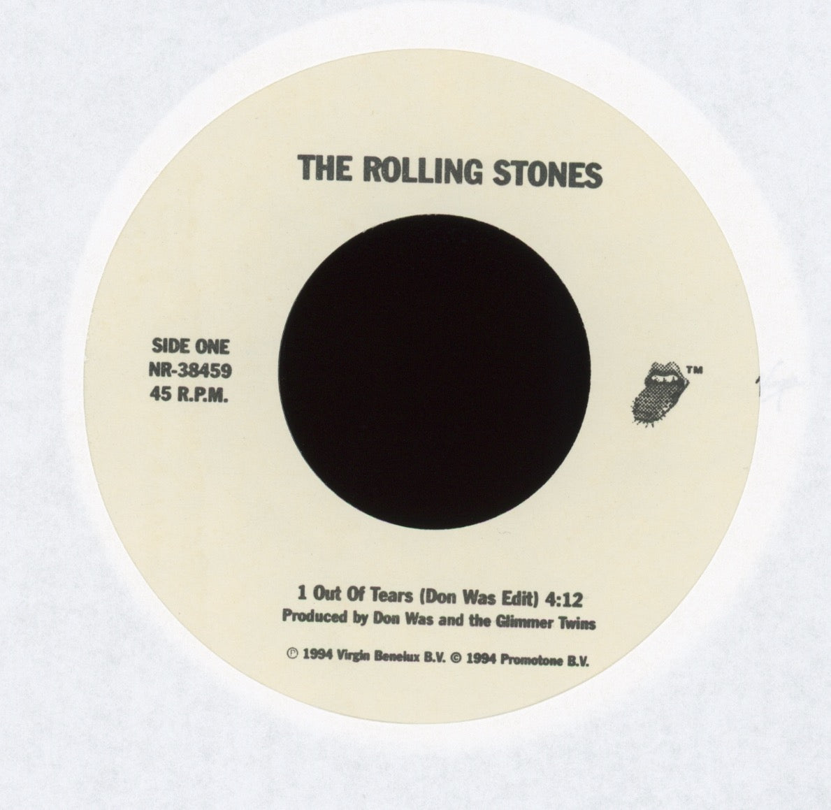 The Rolling Stones - Out Of Tears on Rolling Stones Virgin With Picture Sleeve