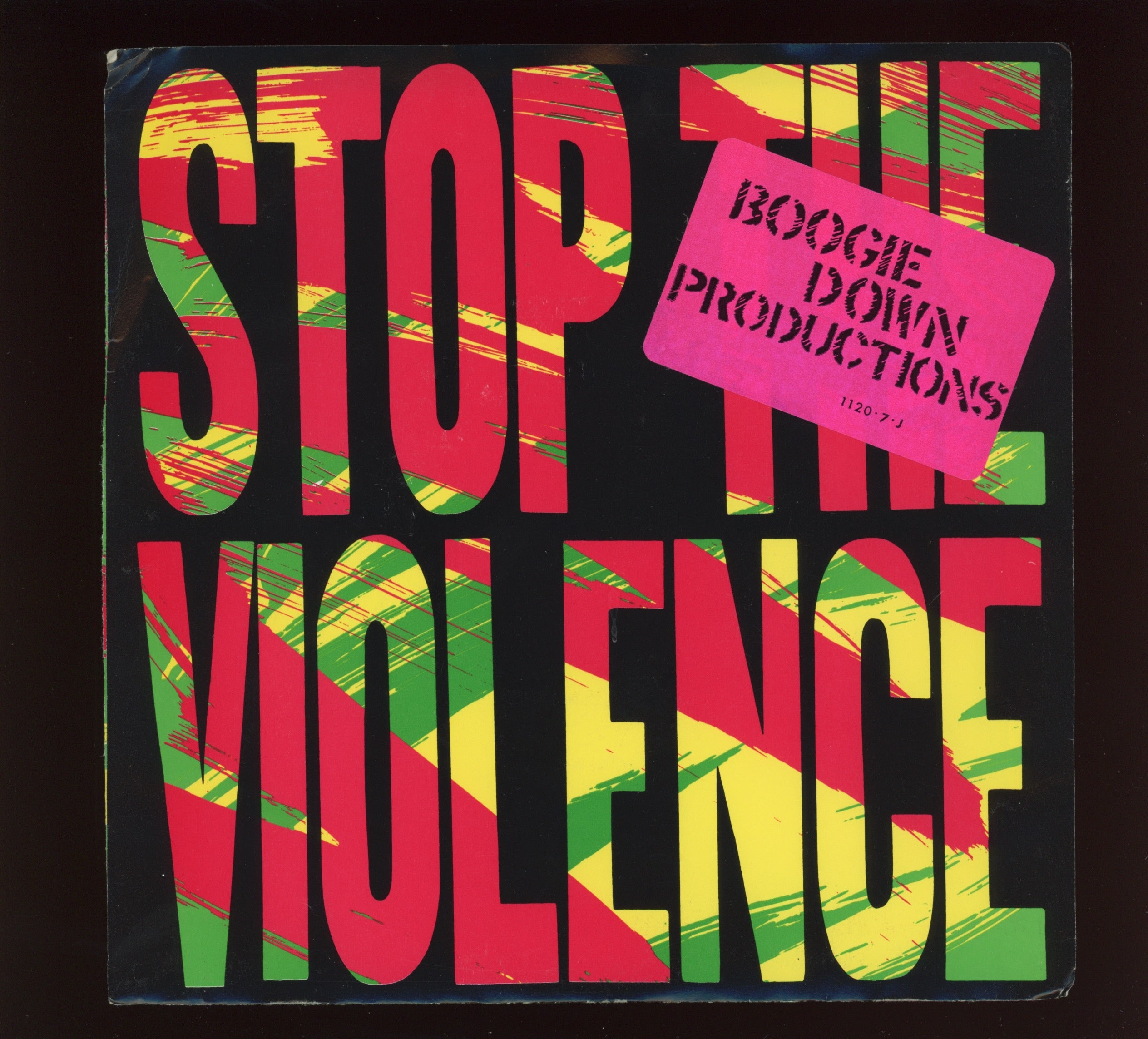 Boogie Down Productions - Stop The Violence on Jive With Picture Sleeve