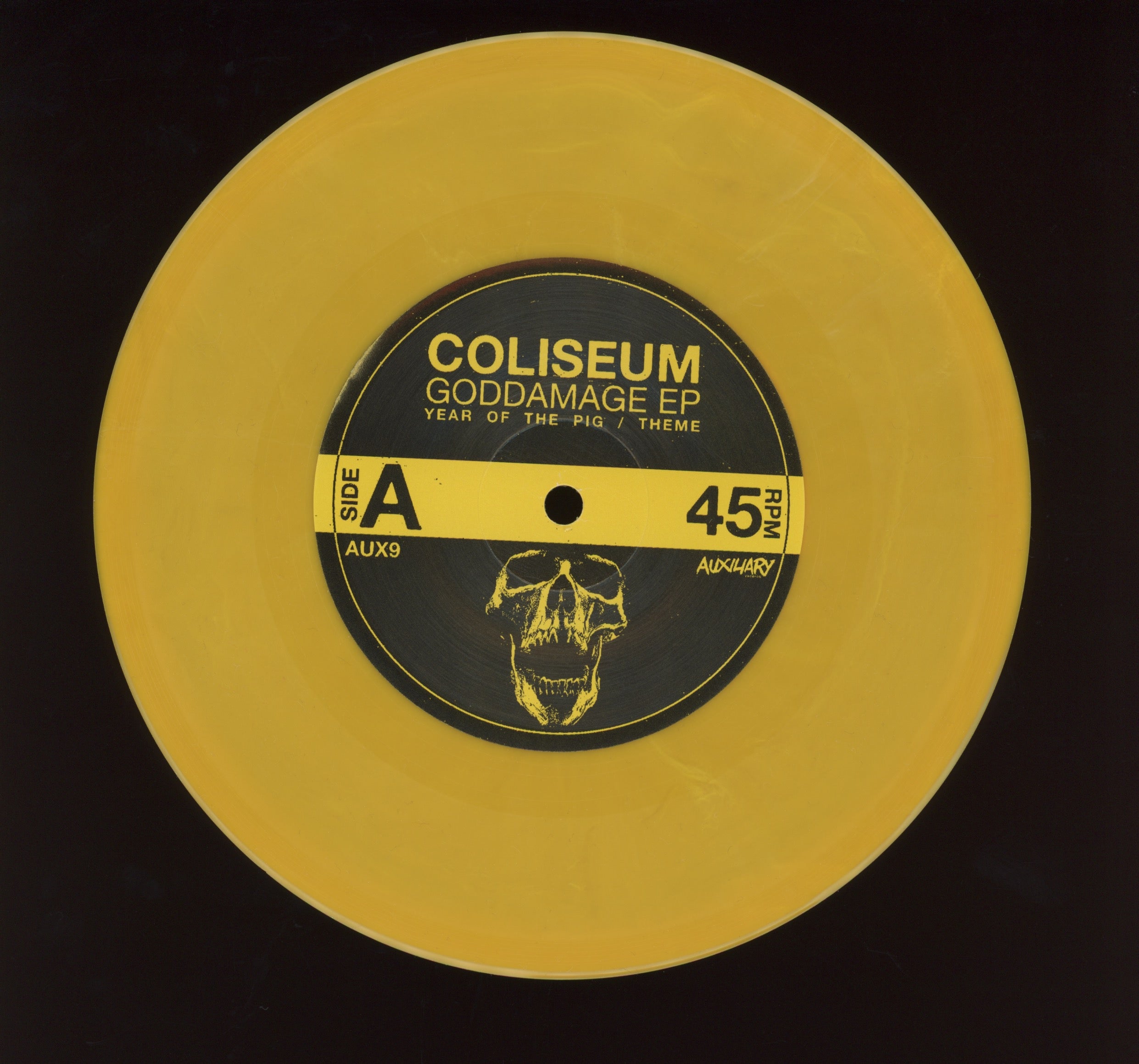 Coliseum - Goddamage EP on Auxillary Yellow / White Vinyl Reissue