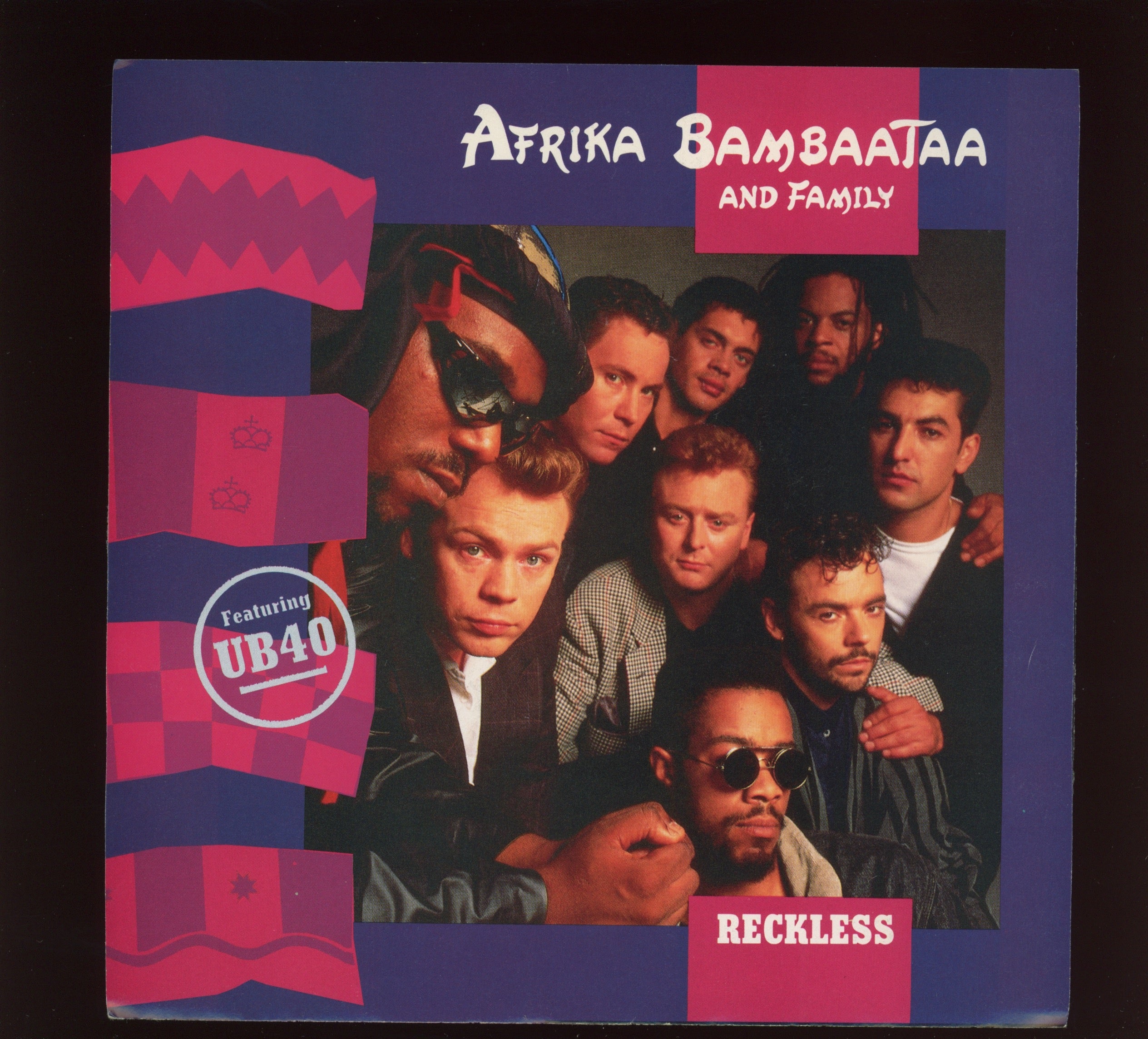 Afrika Bambaataa & Family With UB40 - Reckless on Capitol With Picture Sleeve