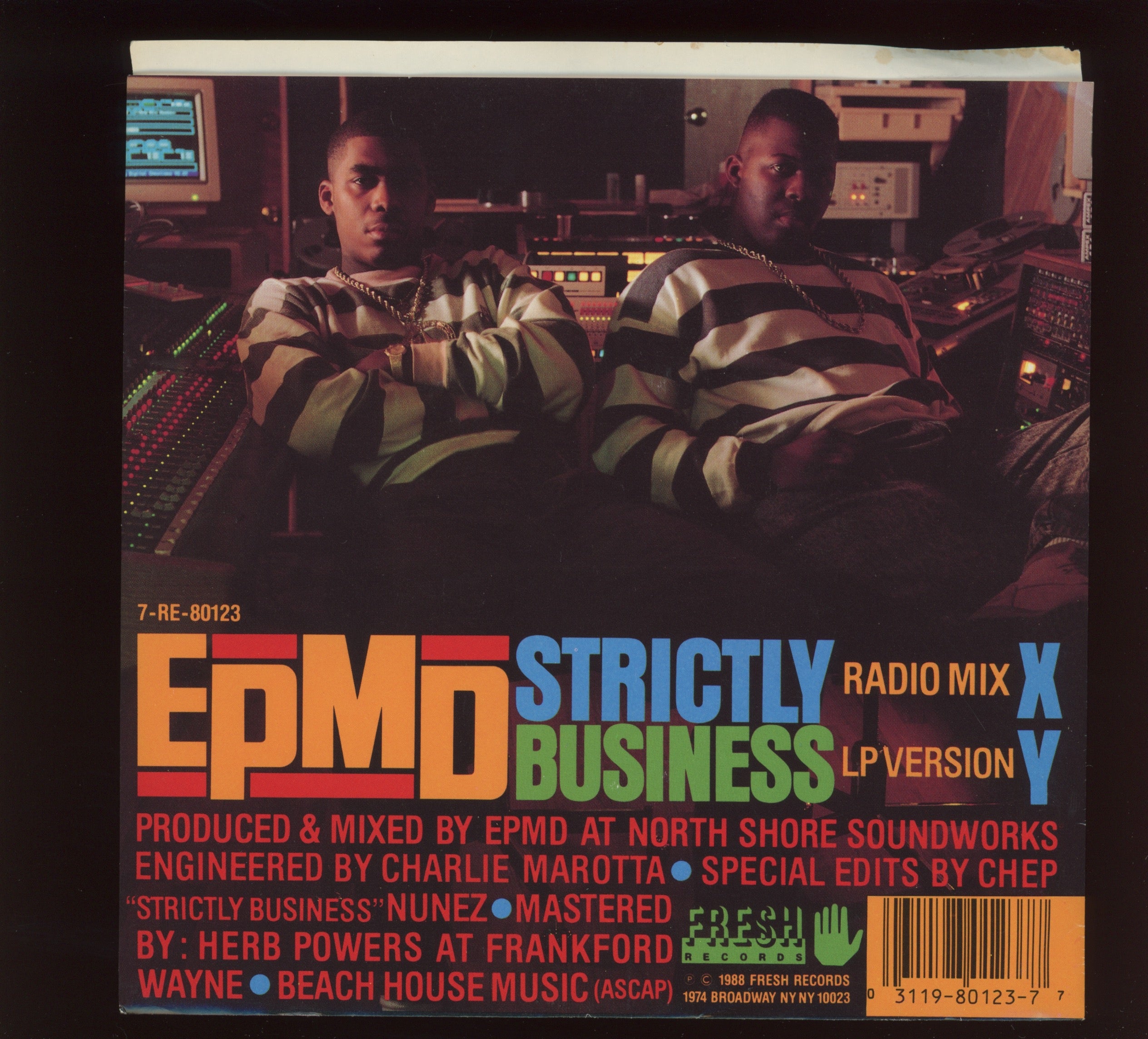 EPMD - Strictly Business on Fresh With Picture Sleeve