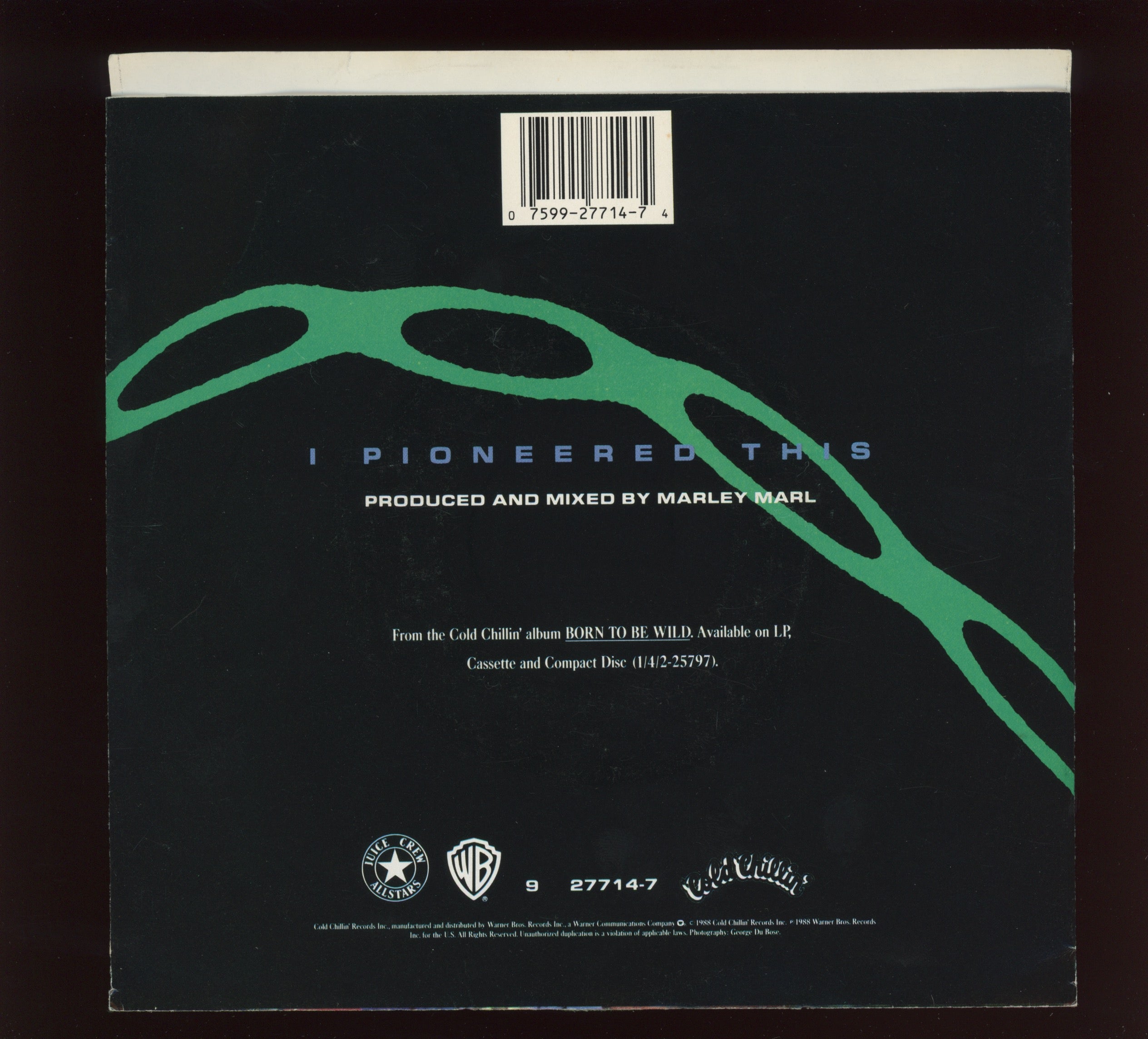 MC Shan - I Pioneered This on Cold Chillin' With Picture Sleeve