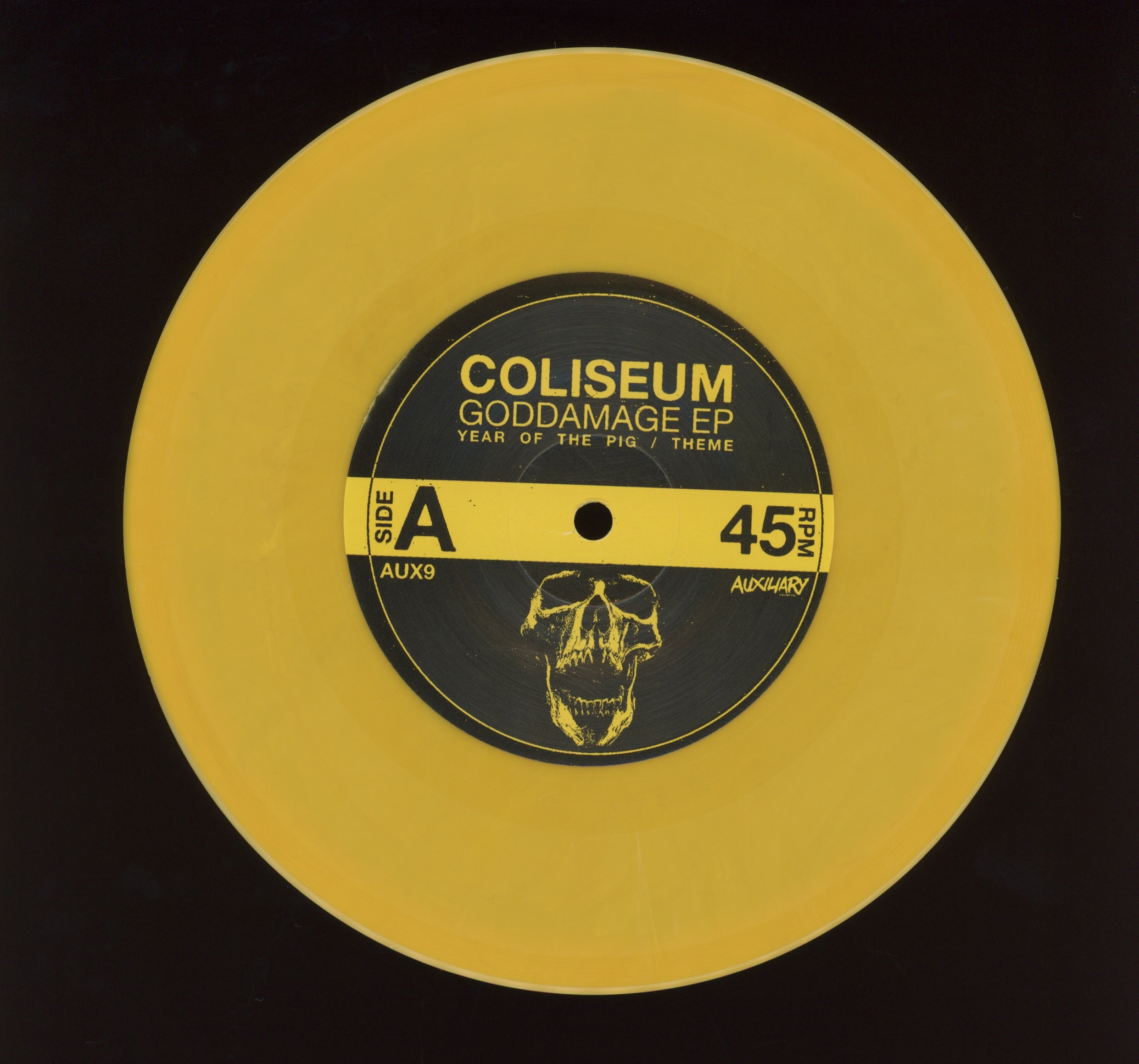 Coliseum - Goddamage EP on Auxillary Yellow Vinyl Reissue