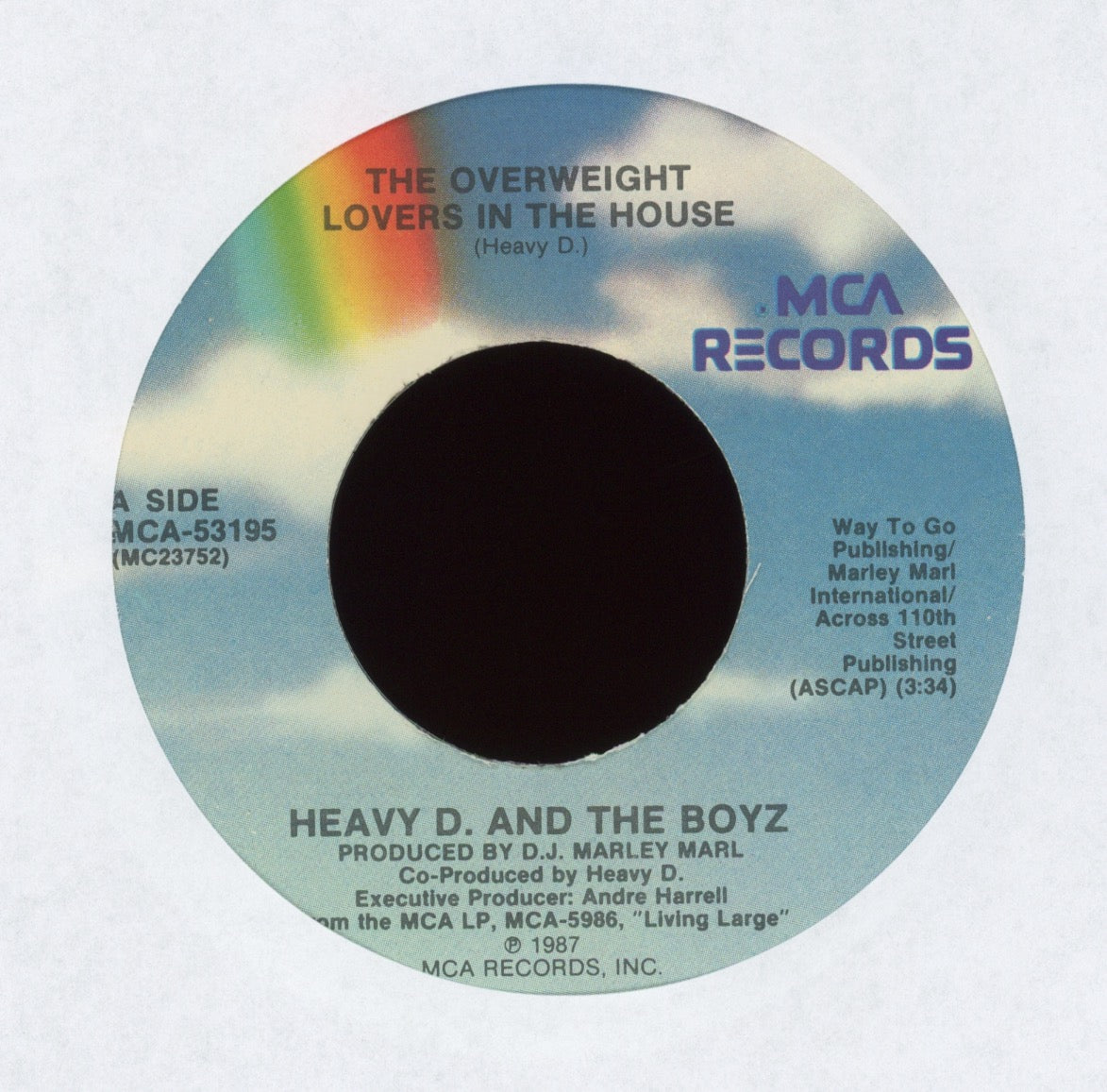 Heavy D. & The Boyz - The Overweight Lovers In The House on MCA With Picture Sleeve