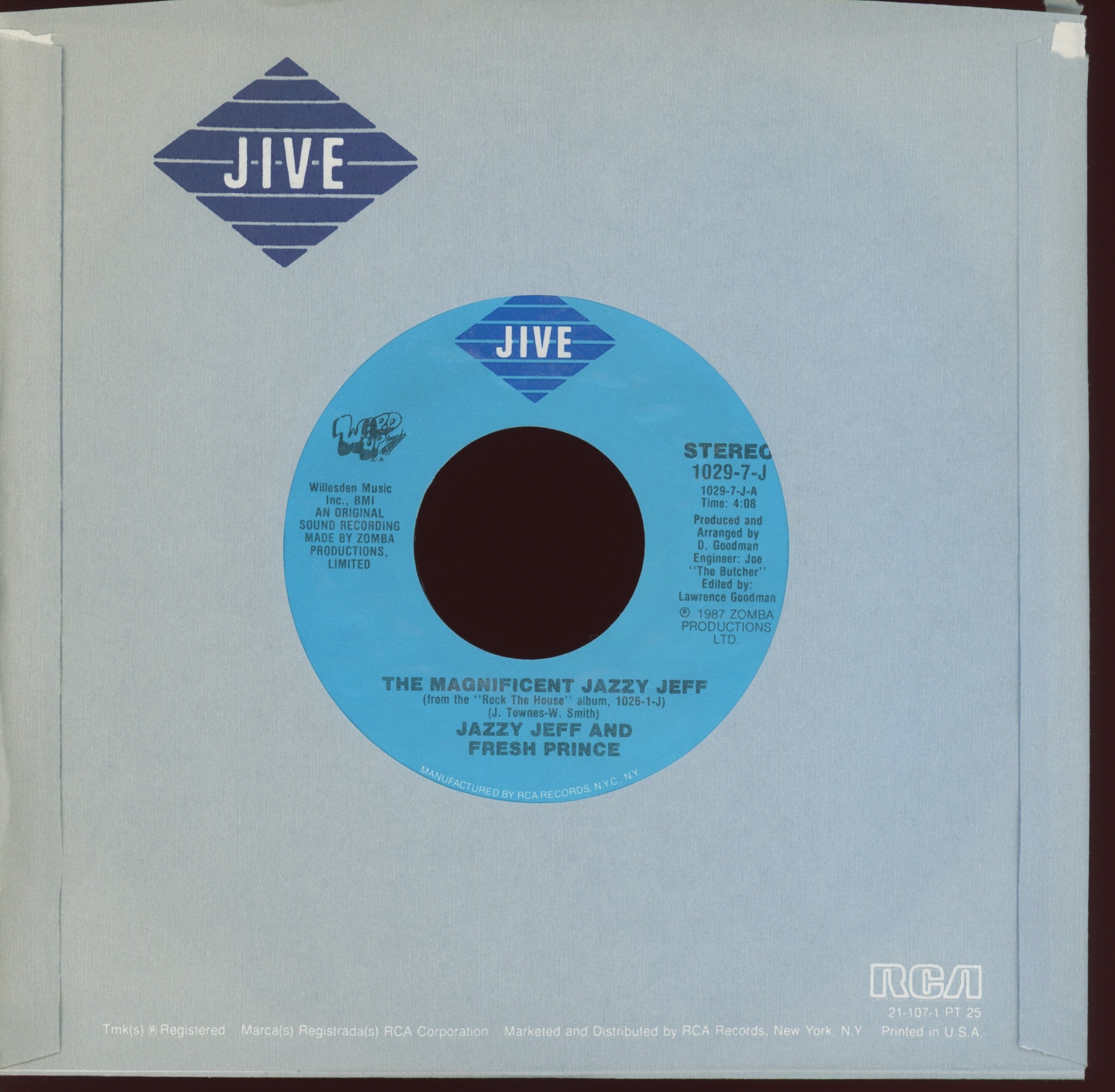 DJ Jazzy Jeff & The Fresh Prince - The Magnificent Jazzy Jeff on Jive